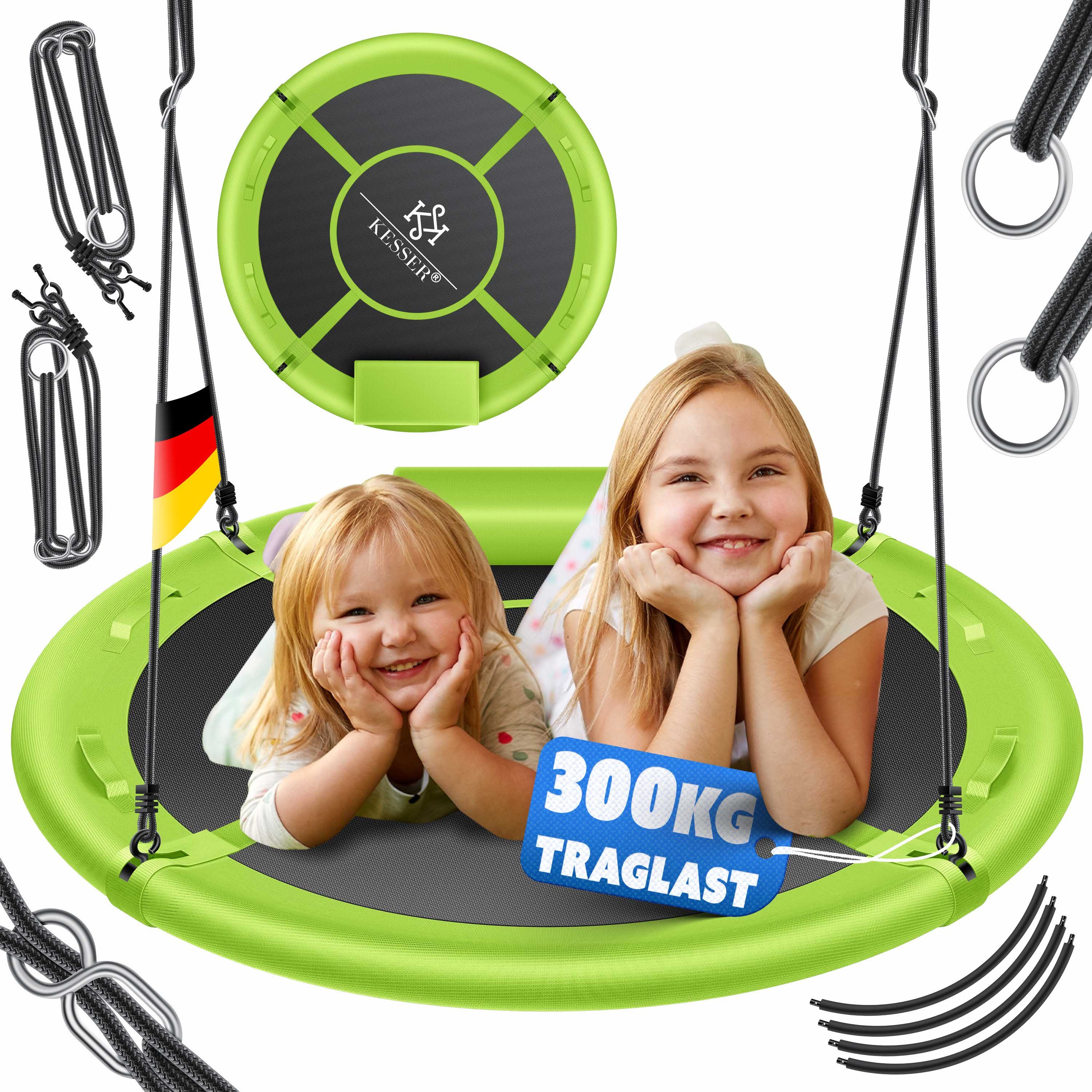 KESSER Nestschaukel, Nestschaukel Tellerschaukel Hängeschaukel Rundschaukel