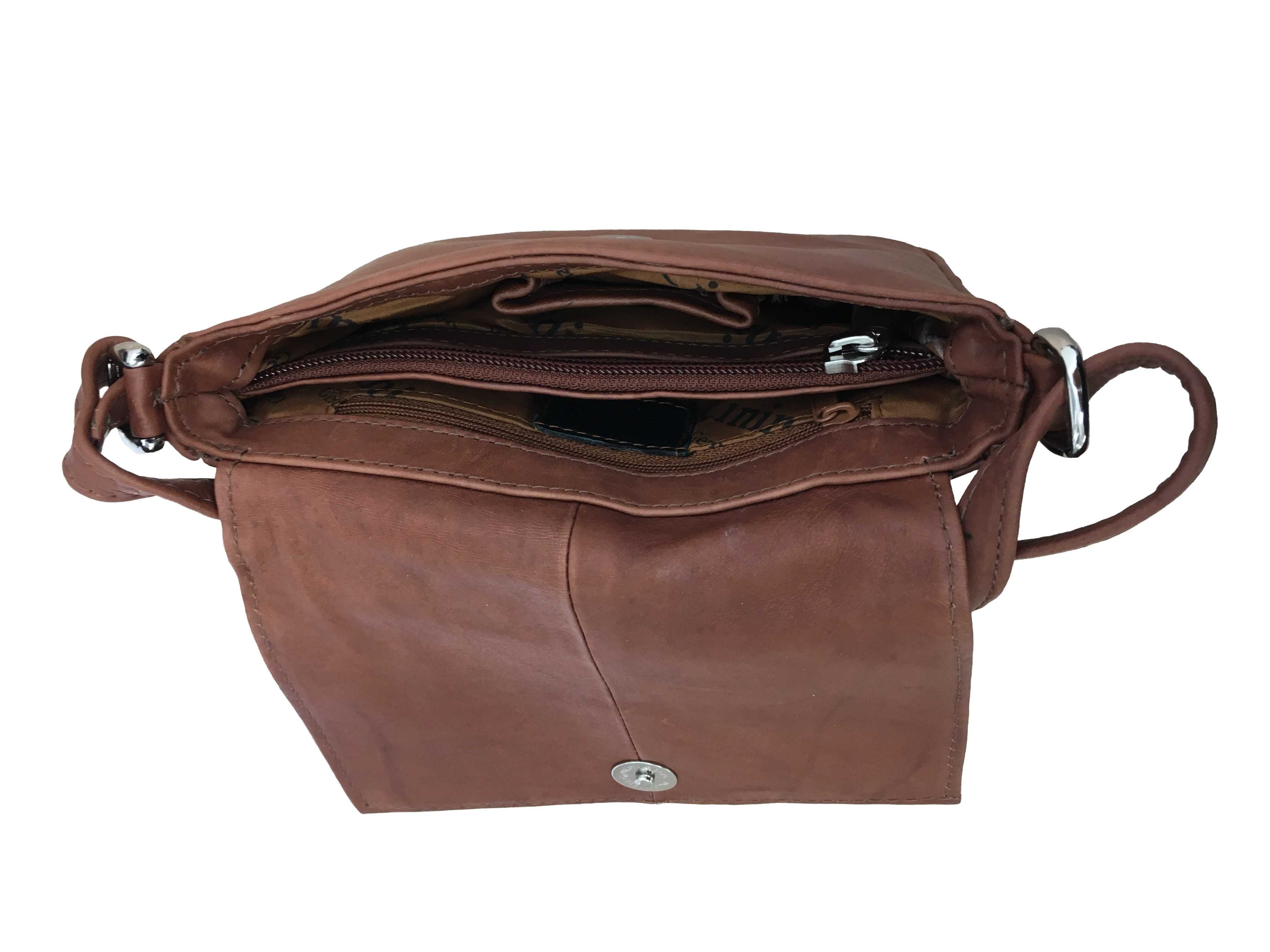 Crossbody Cognac Ledertasche Cinino Handtasche Tamara, Bag Umhängetasche