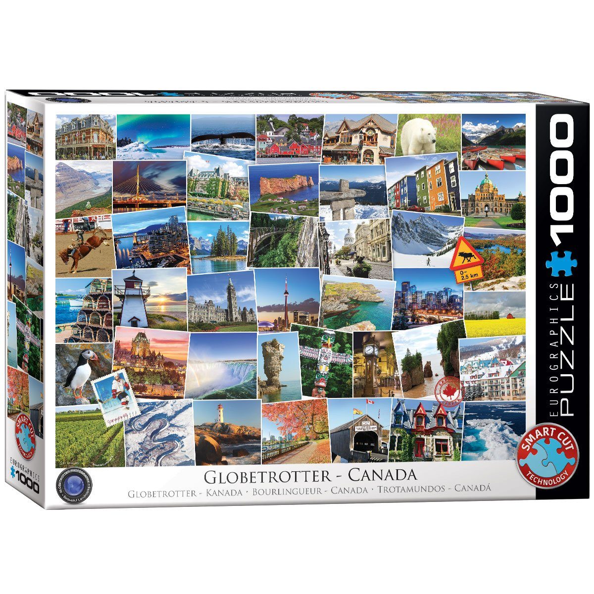 EUROGRAPHICS Puzzle EuroGraphics Kanada Puzzleteile 6000-0780 1000 Globetrotter Puzzle