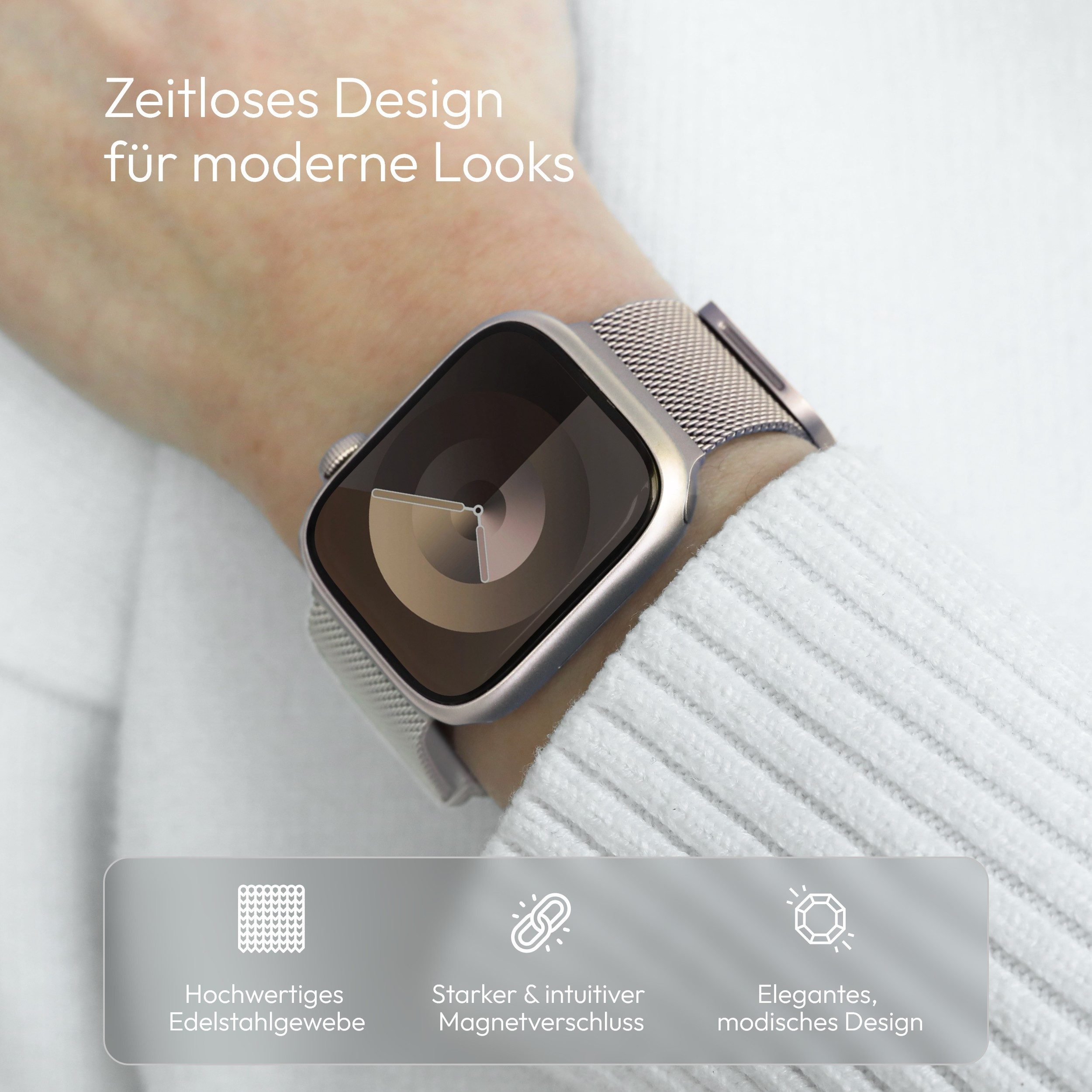 VONMÄHLEN Smartwatch-Armband Milanese Loop 2 günstig online kaufen