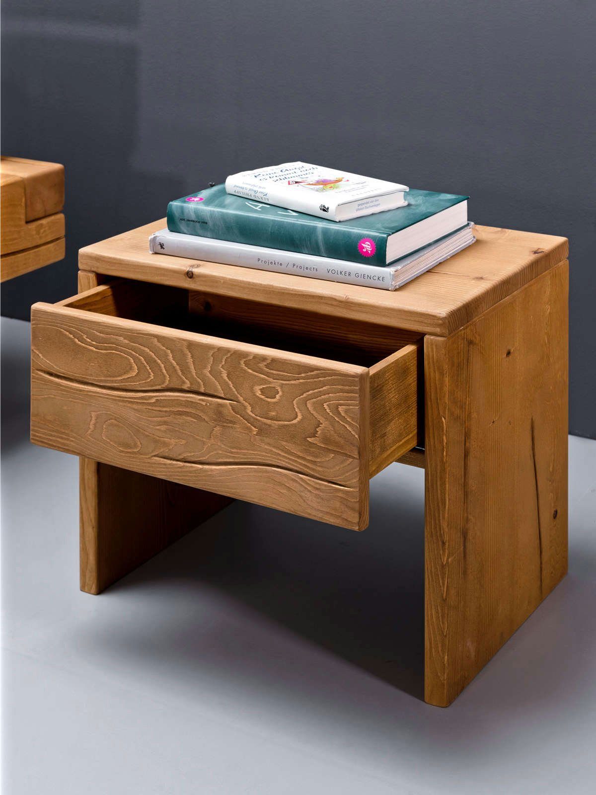 Casamia Nachttisch Nachtschrank 50 x 45 cm Casaletti Pinie Nordica natur