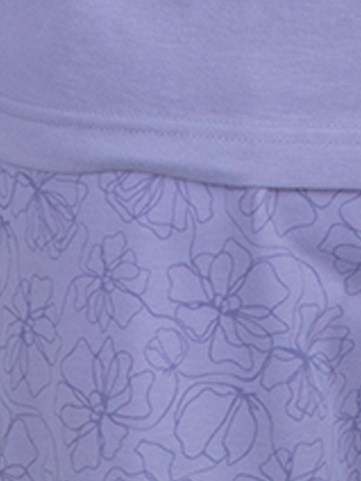 zeitlos Schlafanzug Pyjama Set Langarm Floral Blüten - Kellerfalte flieder