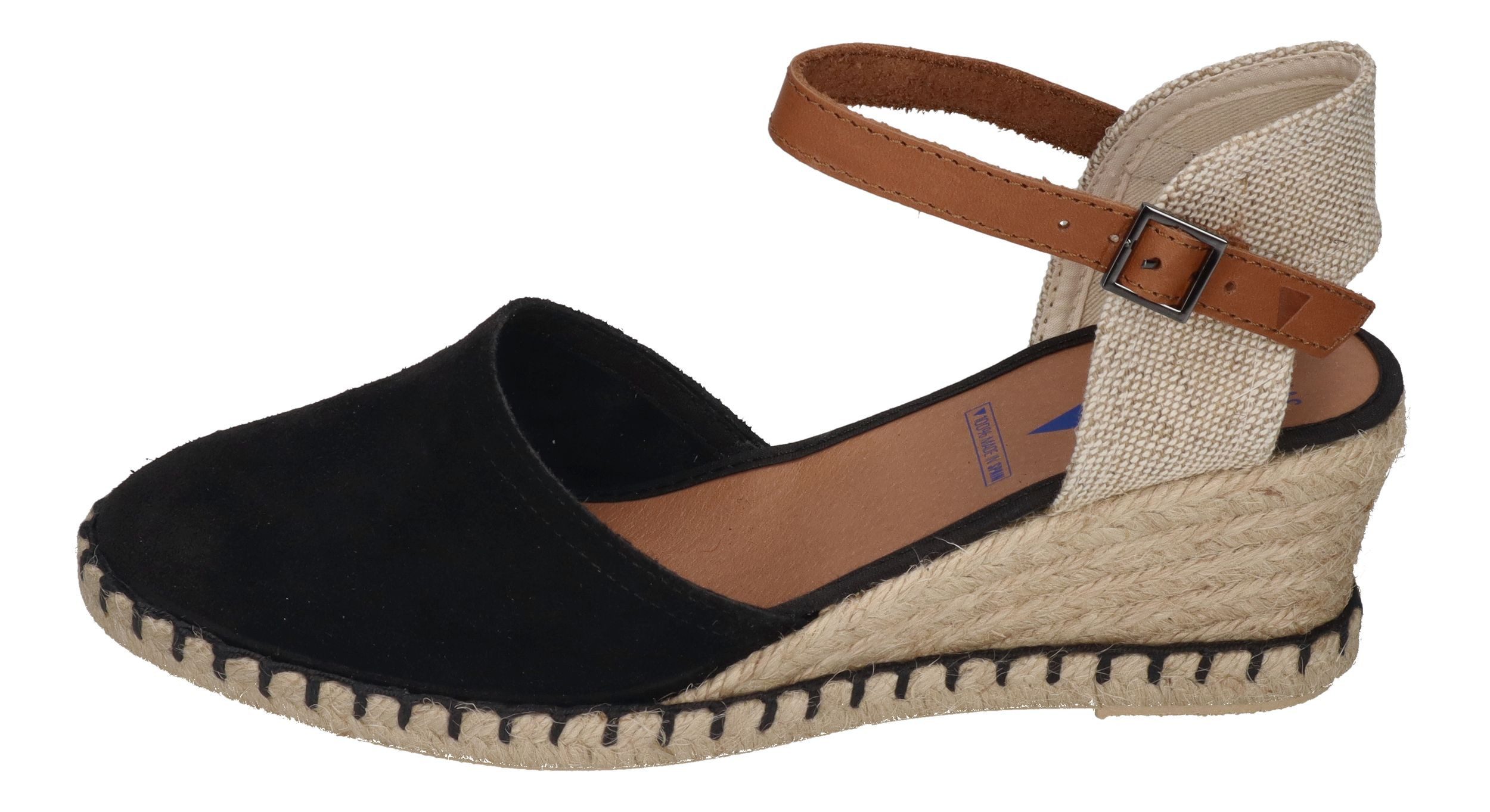 VERBENAS MALENA Sandalette Serraje Negro
