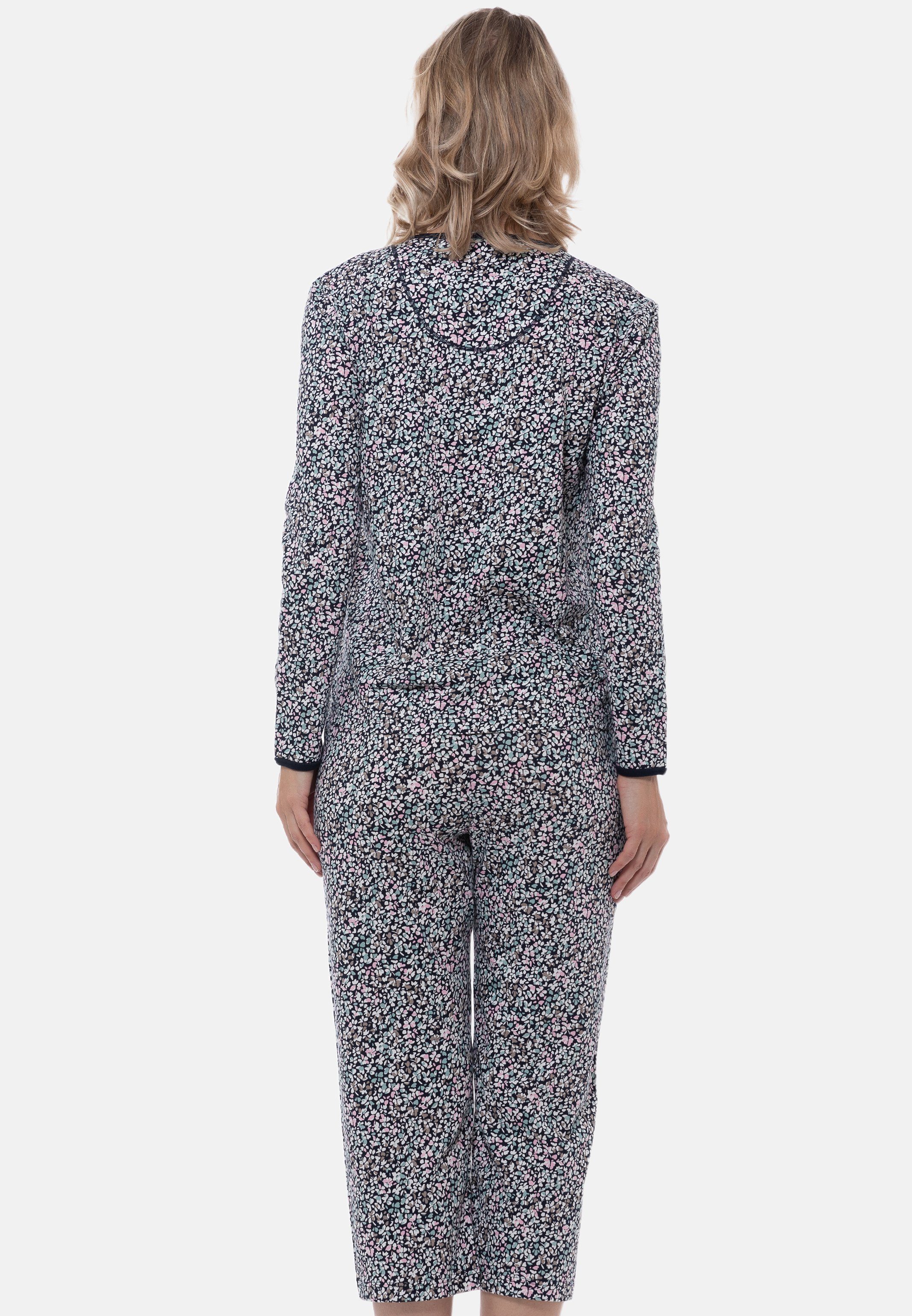 Ammann Pyjama Organic Cotton Baumwolle Langarm Schlafanzug 2 - (Set, - tlg)