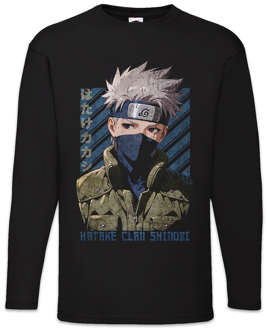 Langarmshirt Hatake Clan Langarm T-Shirt Shinobi System Anime Naruto Dattebayo