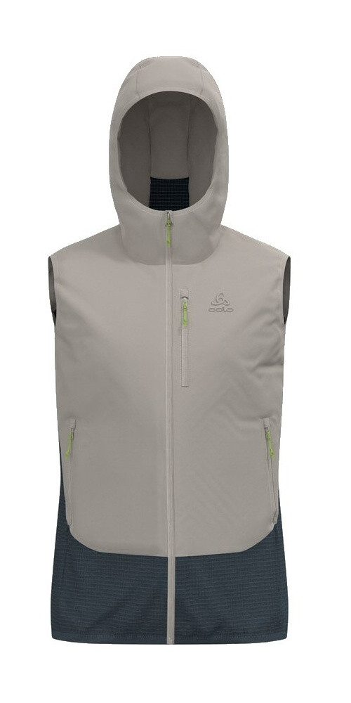 Odlo Steppweste Ascent Hybrid (Merinomix, atmungsaktiv) silber/darkgrau Herren