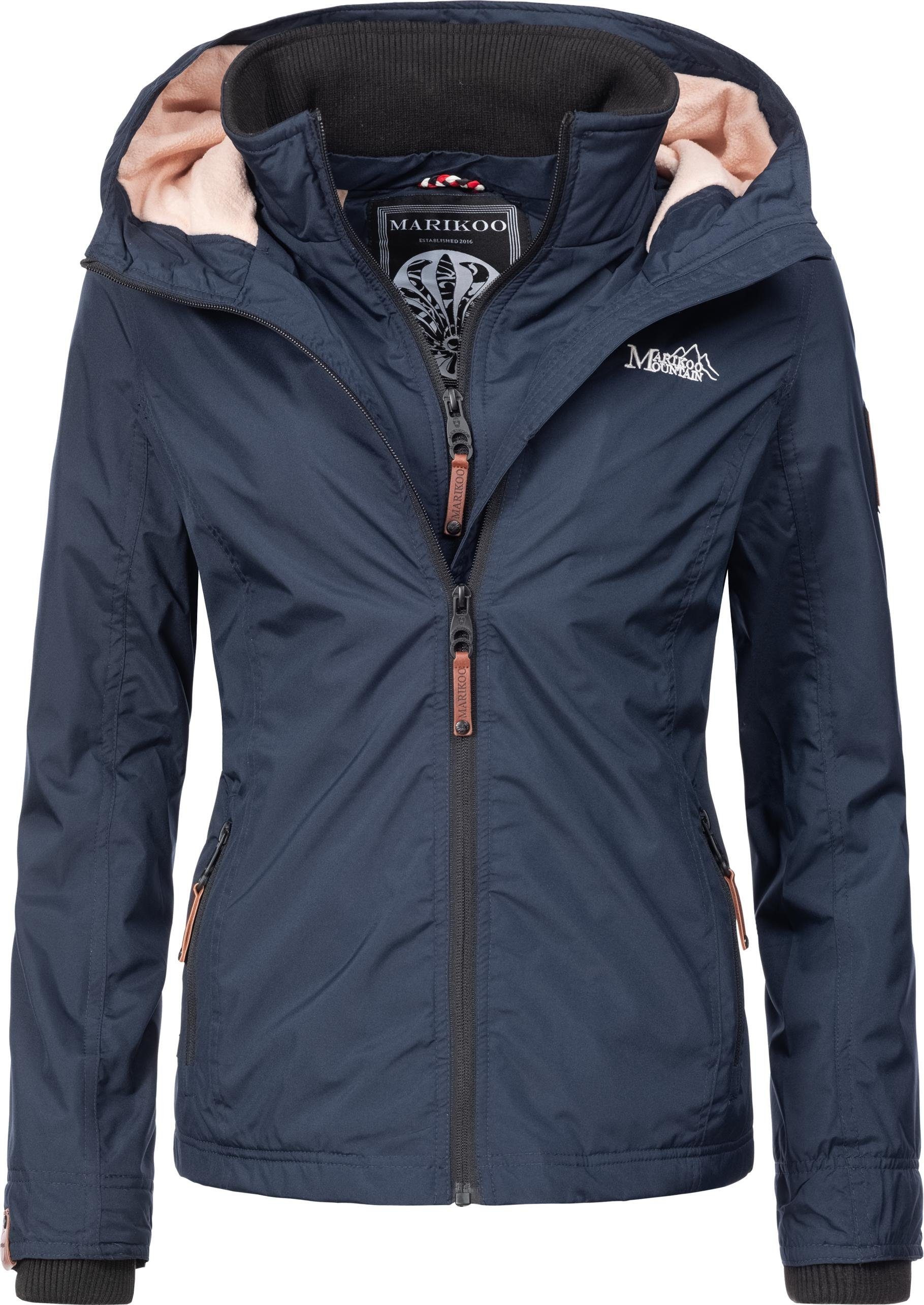 Marikoo Outdoorjacke Erdbeere sportliche Funktionsjacke mit Kapuze