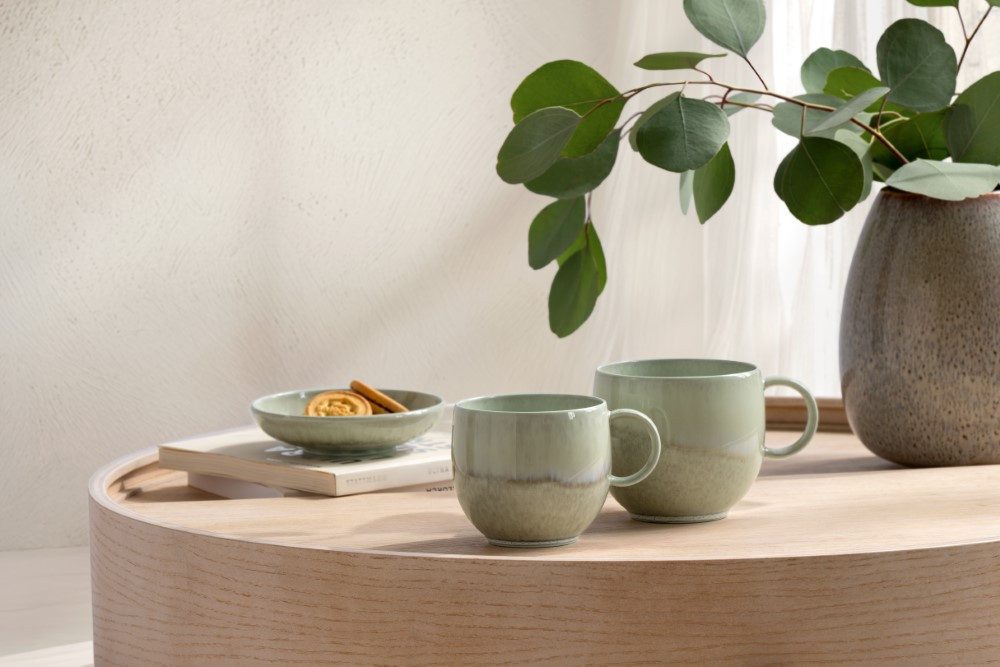 Villeroy & Boch Snackschale Perlemor Alga, Porzellan, mikrowellensicher, spülma