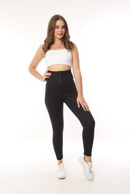 herémood Bauchweg-Leggings Leggins hoher Bund hochtailliert Highwaist Shapewear Bauch-Weg-Effekt