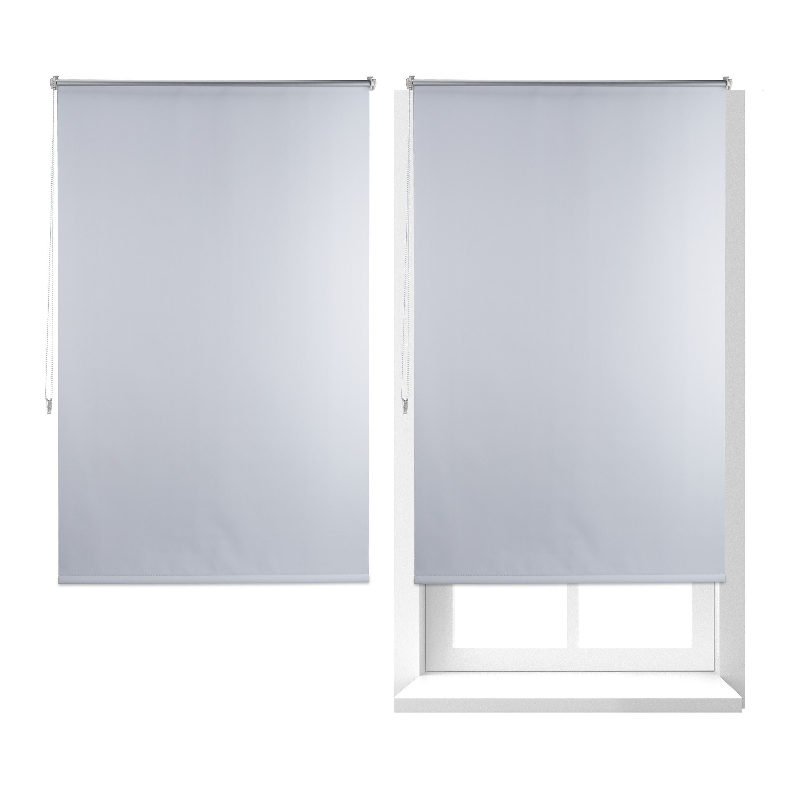 Verdunklungsrollo 2x Thermo Verdunklungsrollo 100x160 weiß, günstig online kaufen