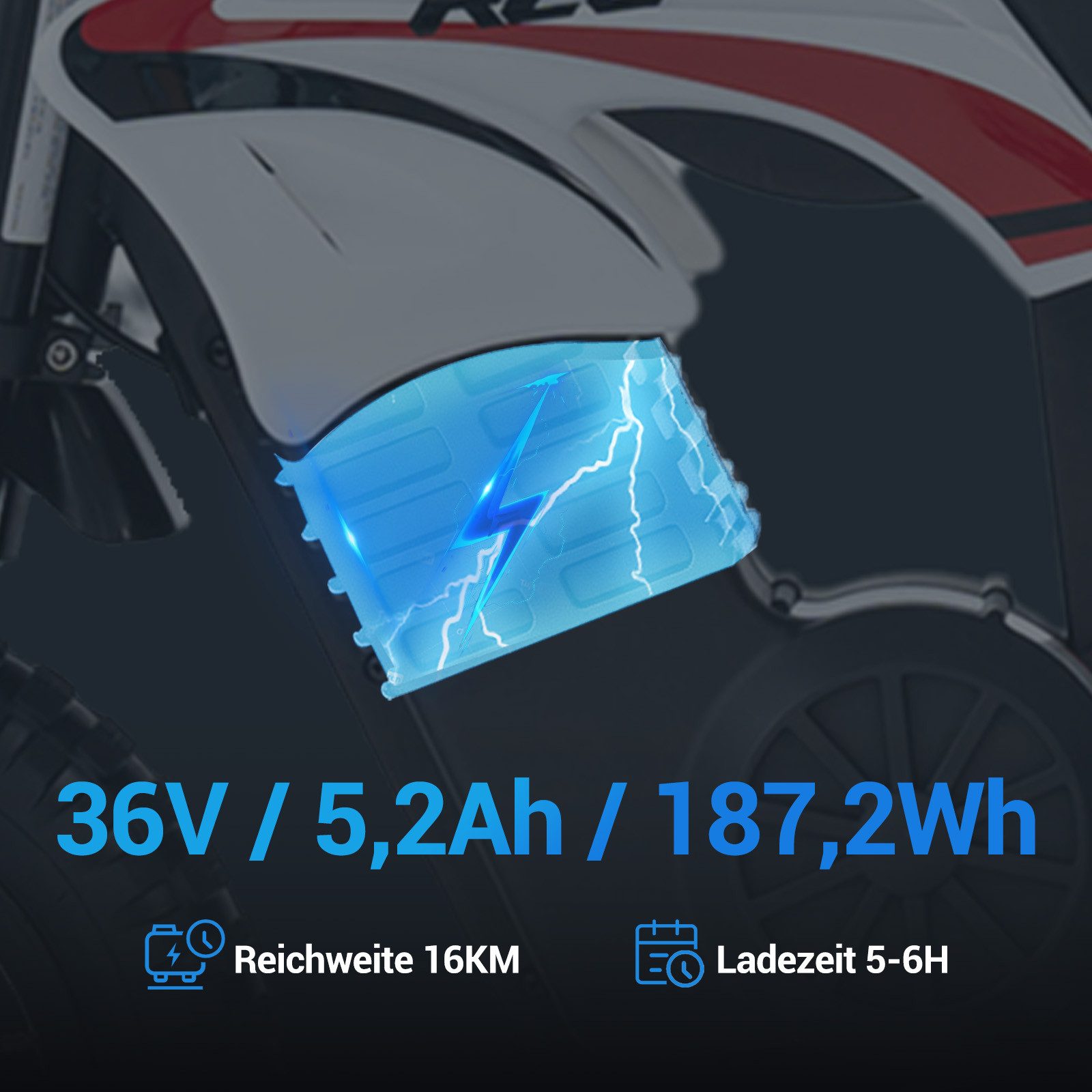 RCB TECH Elektro-Kindermotorrad R9X PRO,3 Geschwindigkeiten bis 25km/h, ab günstig online kaufen