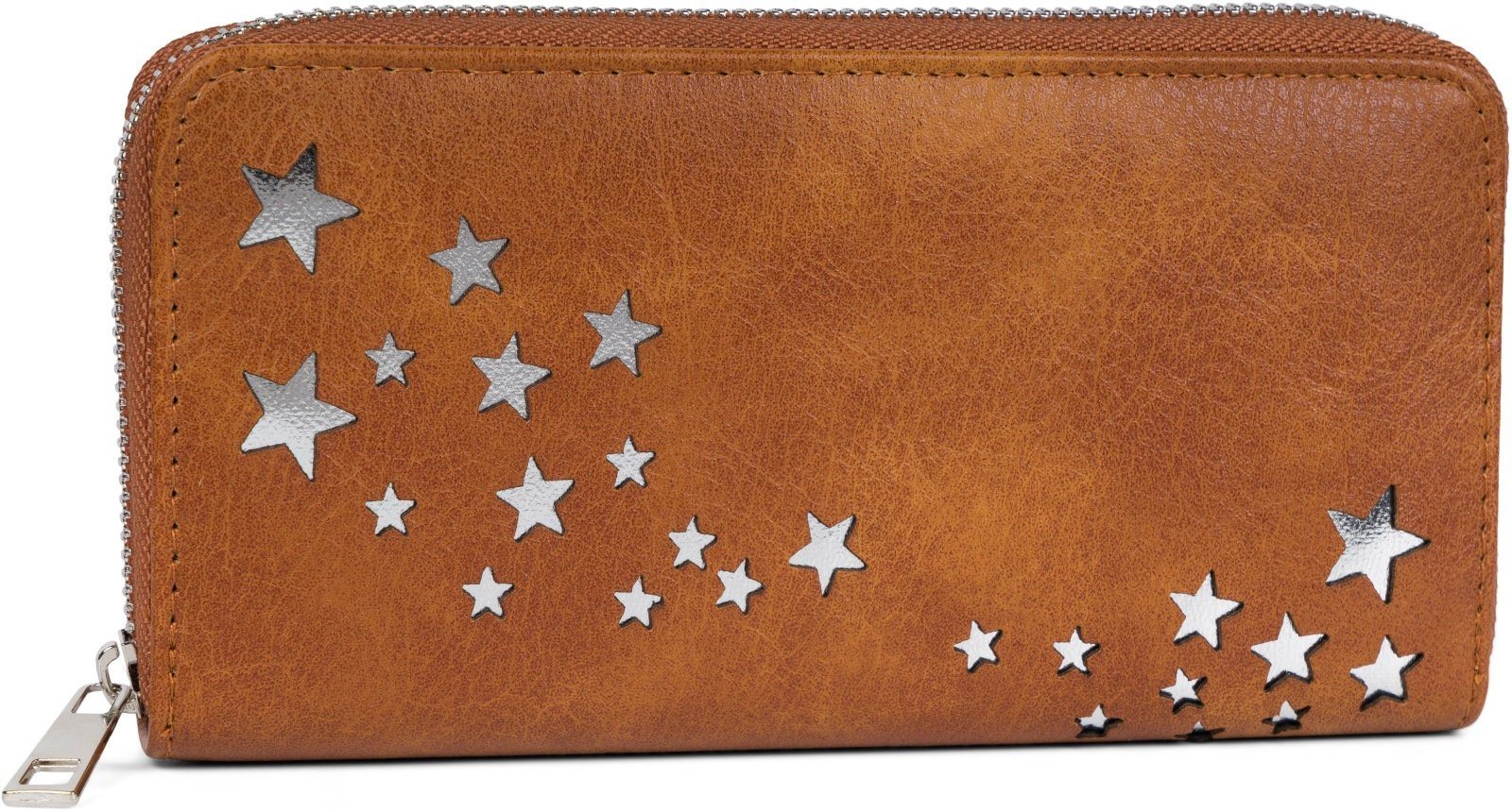styleBREAKER Geldbörse Geldbörse mit Stern Cut Out (1-tlg) günstig online kaufen