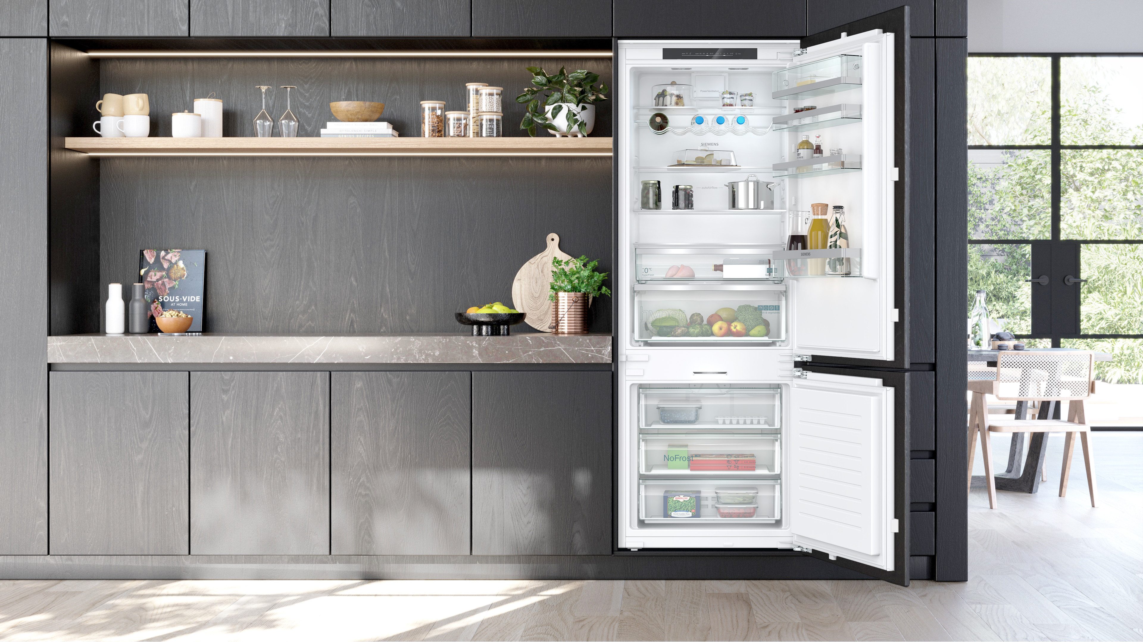 SIEMENS Einbaukühlgefrierkombination iQ500 KB96NADD1, 193,5 cm hoch, 70,8 cm breit