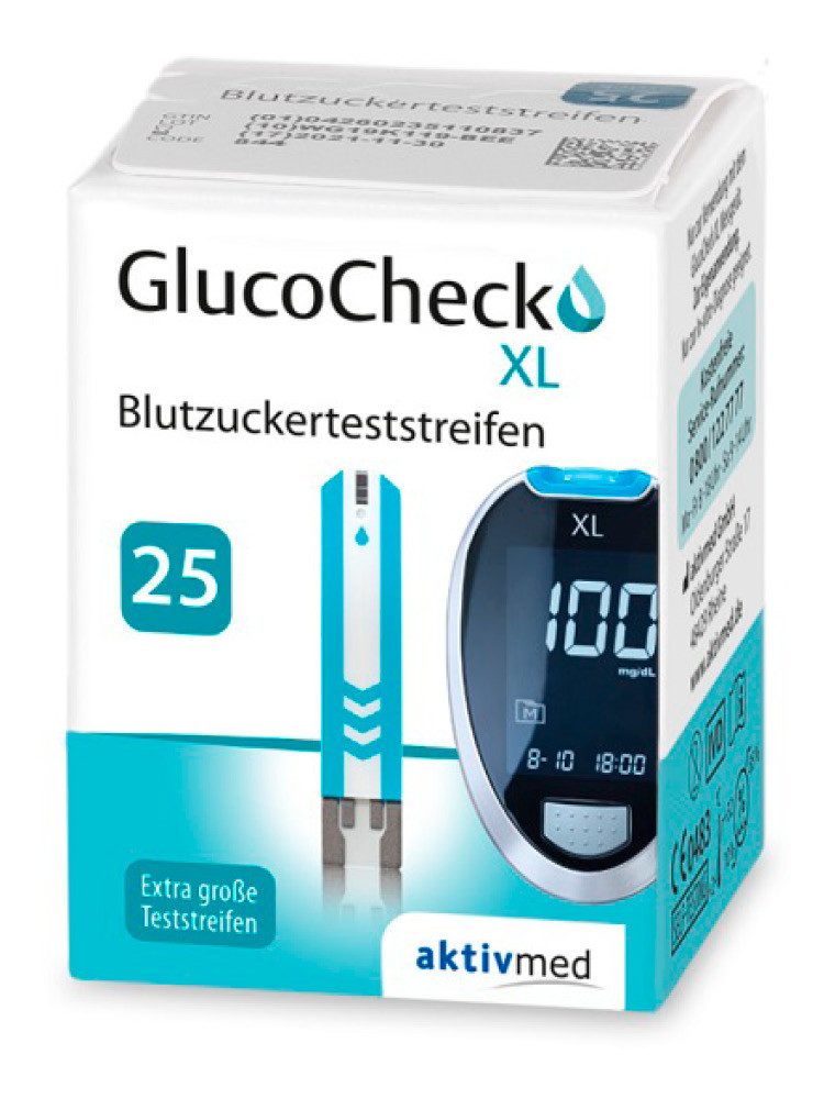 Blutzucker-Teststreifen GlucoCheck XL Teststreifen