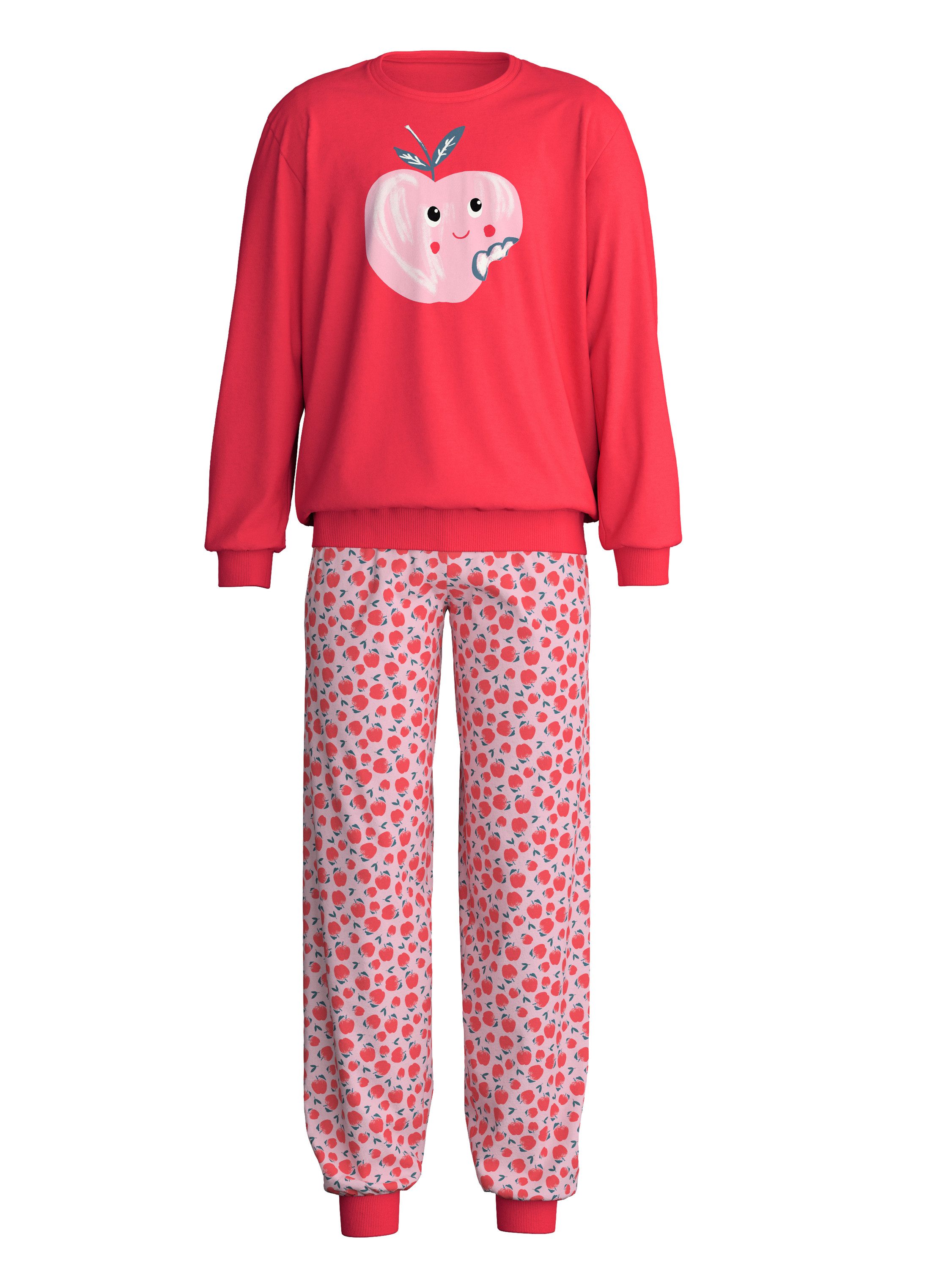 CALIDA Pyjama Kids Fruits Kinder (2 tlg) weich, bequem mit Bündchen