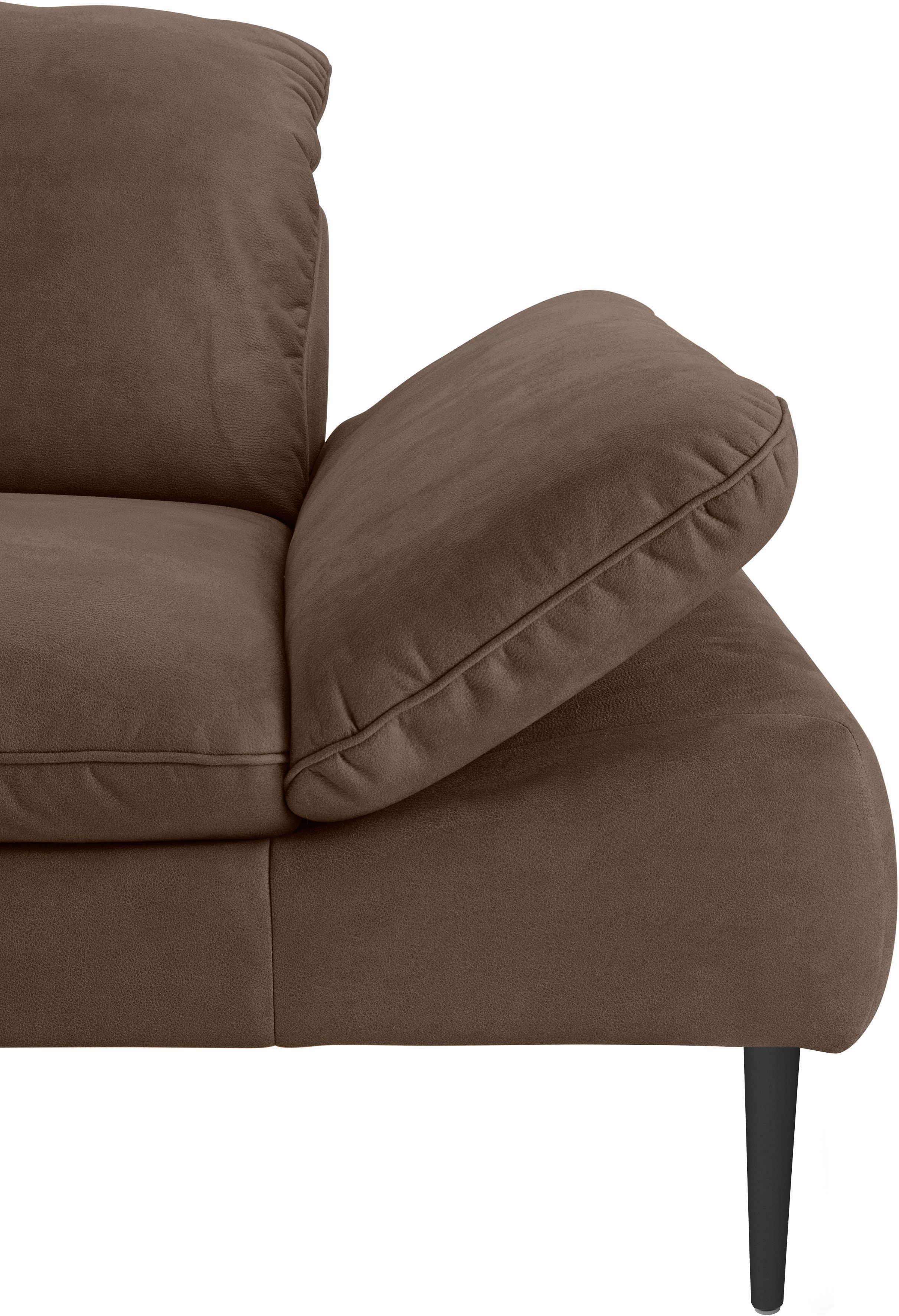 cm 2,5-Sitzer 232 Breite schwarz pulverbeschichtet, enjoy&MORE, W.SCHILLIG Sitztiefenverstellung, Füße
