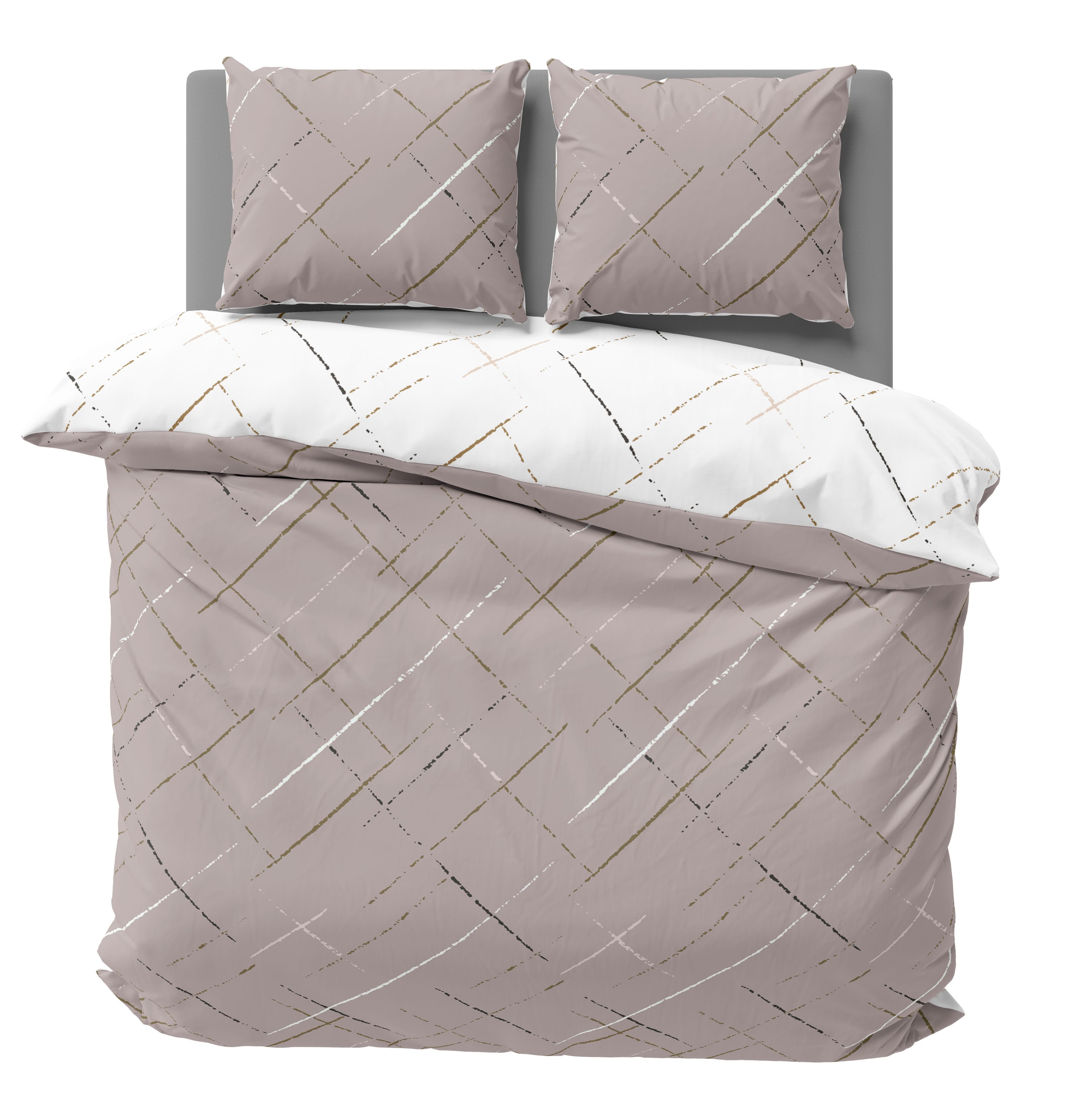 One Home Bettwäsche Stripes, Renforcé, 3 teilig, modern gestreift Streifen, Wende