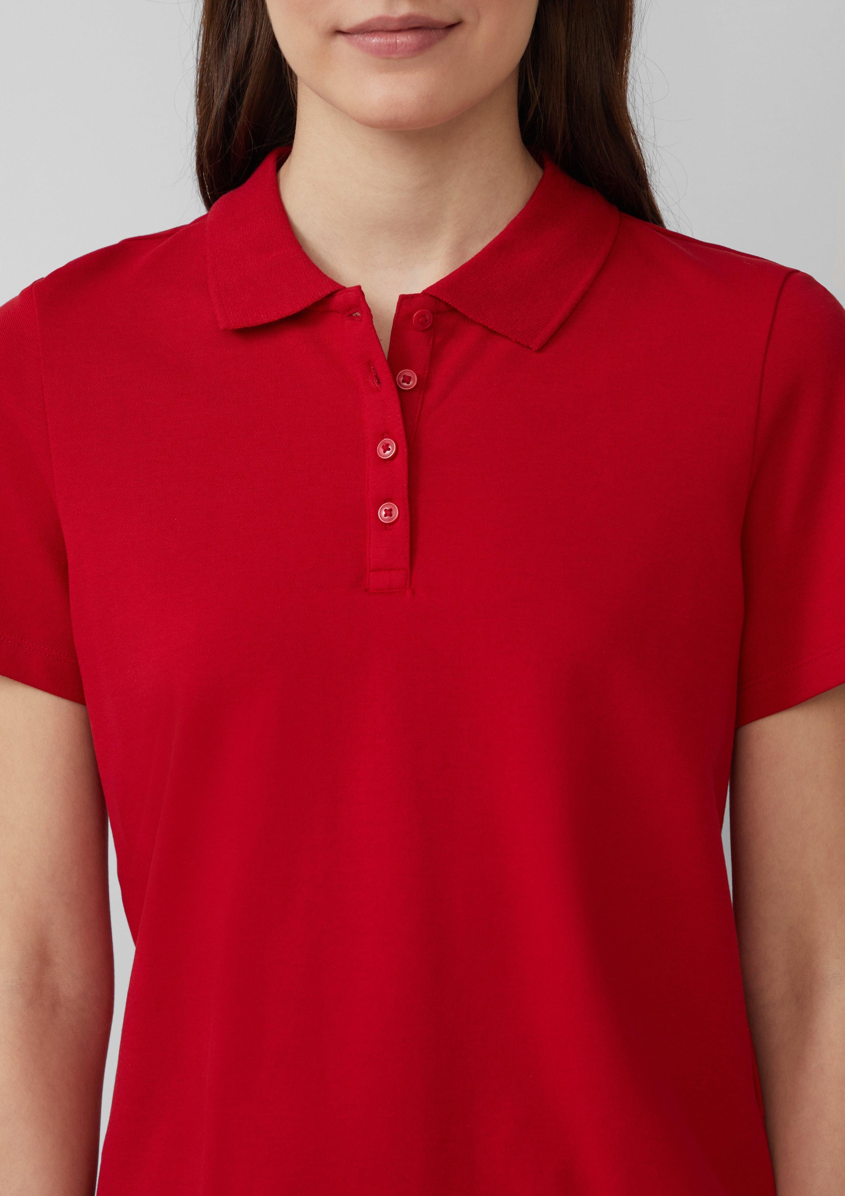 s.Oliver Poloshirt Verkürztes Poloshirt aus Baumwollpiqué günstig online kaufen