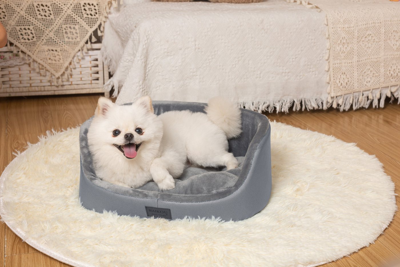 Thumbnail - M-Diamant Tierbett Orthopädisches Hundebett Komfortables Hundekissen Hundesofa mit Rand, Polyester, ideal als Kopfstütze