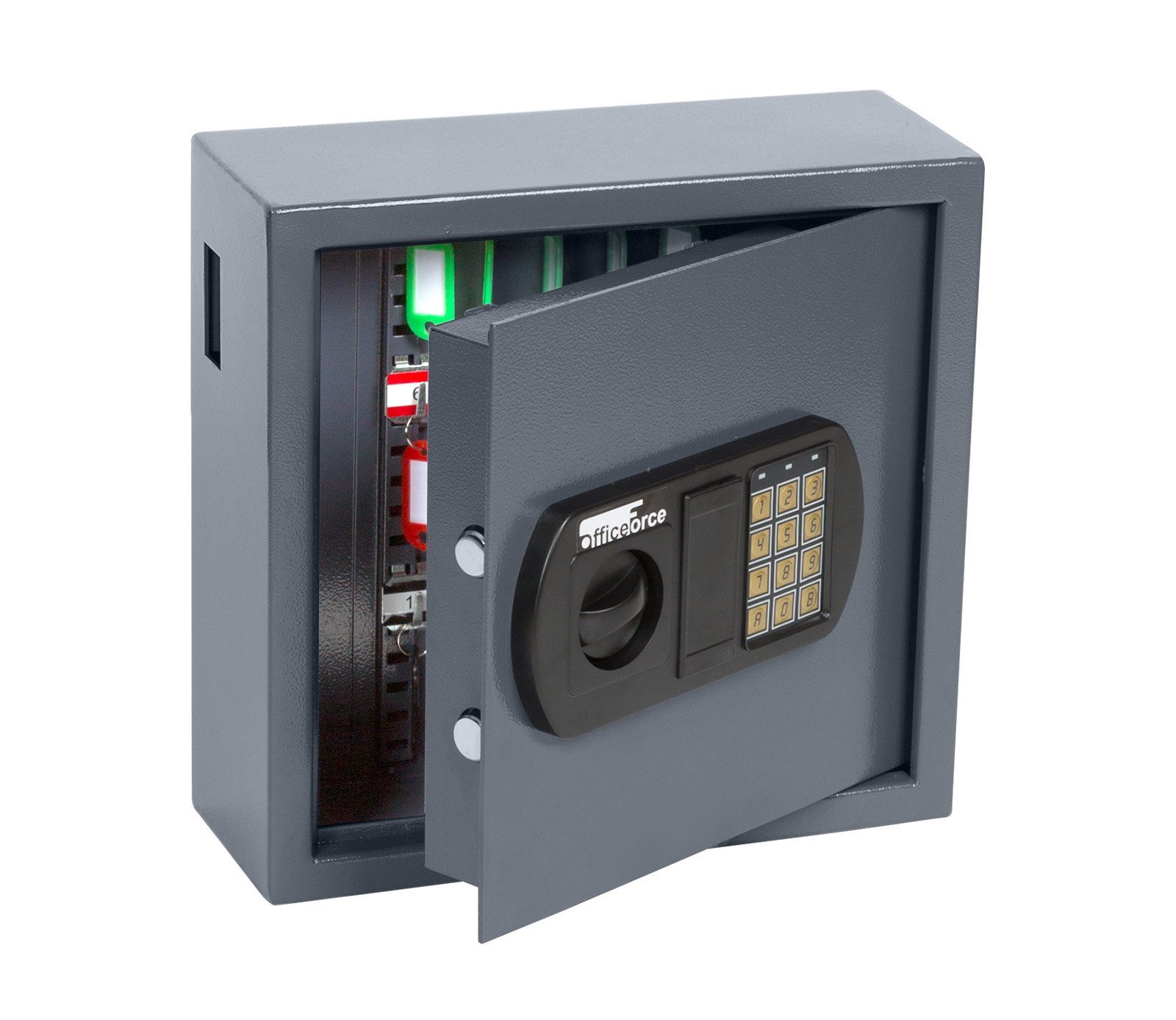ProfiOffice Schlüsseltresor OfficeForce Schlüsselkasten Digital bis 25 Schlüssel, PIN-Code, Einwurfschlitz