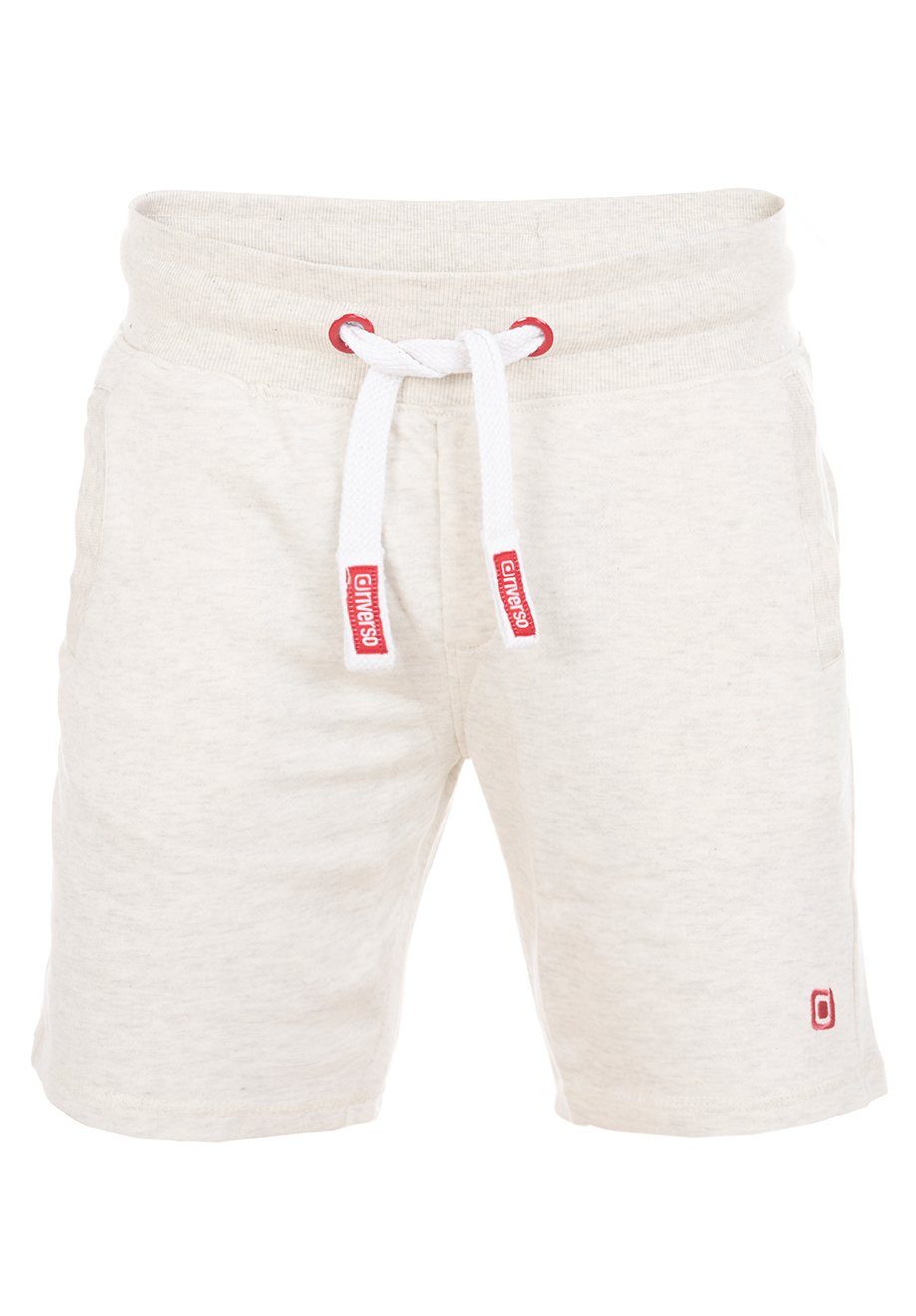 riverso Sweatshorts Herren Sportshorts RIVMoritz Regular Fit Bermudashort mit Kordelzug Light Beige Melange (20200)