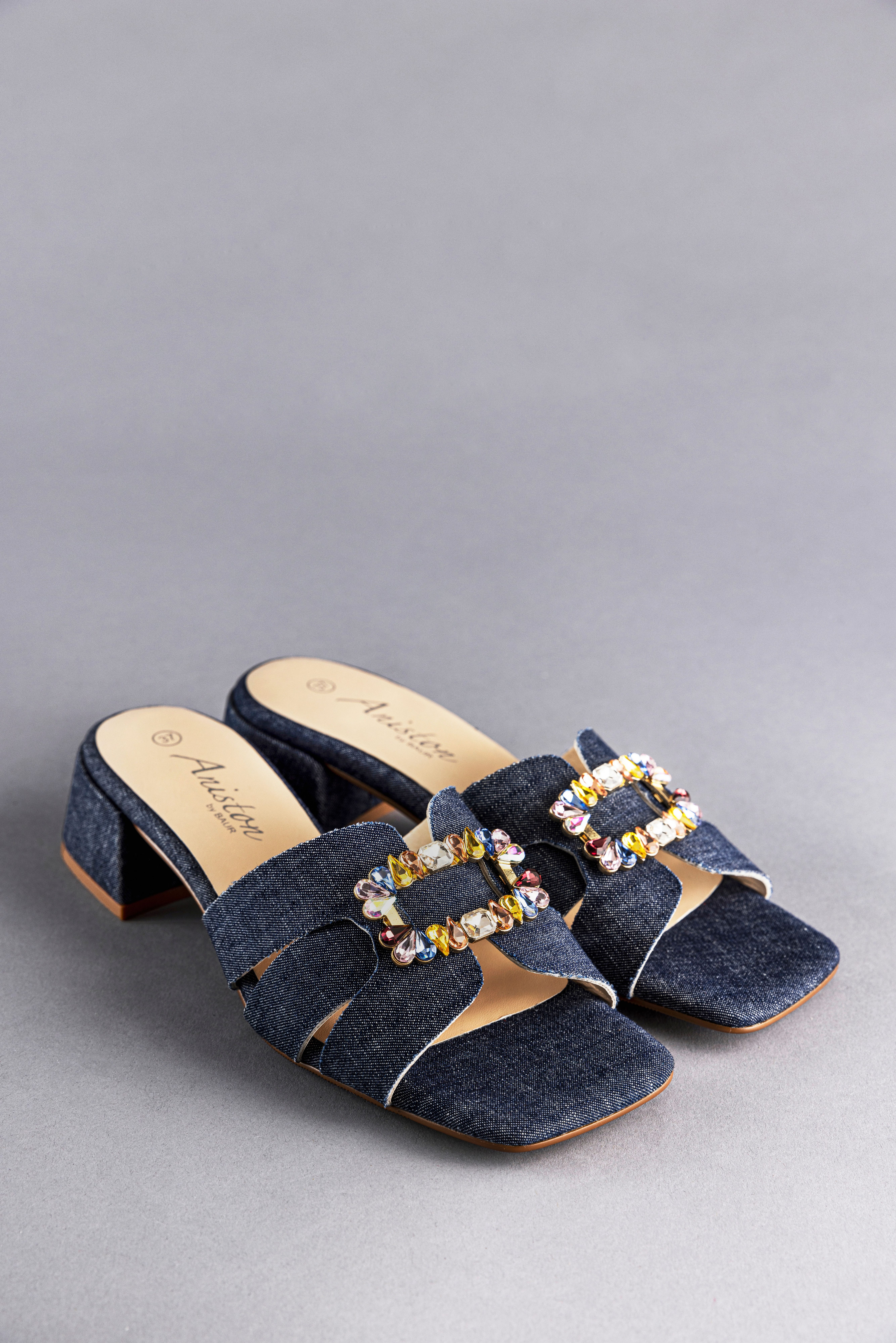 Aniston SHOES Pantolette, Sommerschuh, Festtagsschuh, Blockabsatz - NEUE KOLLEKTION