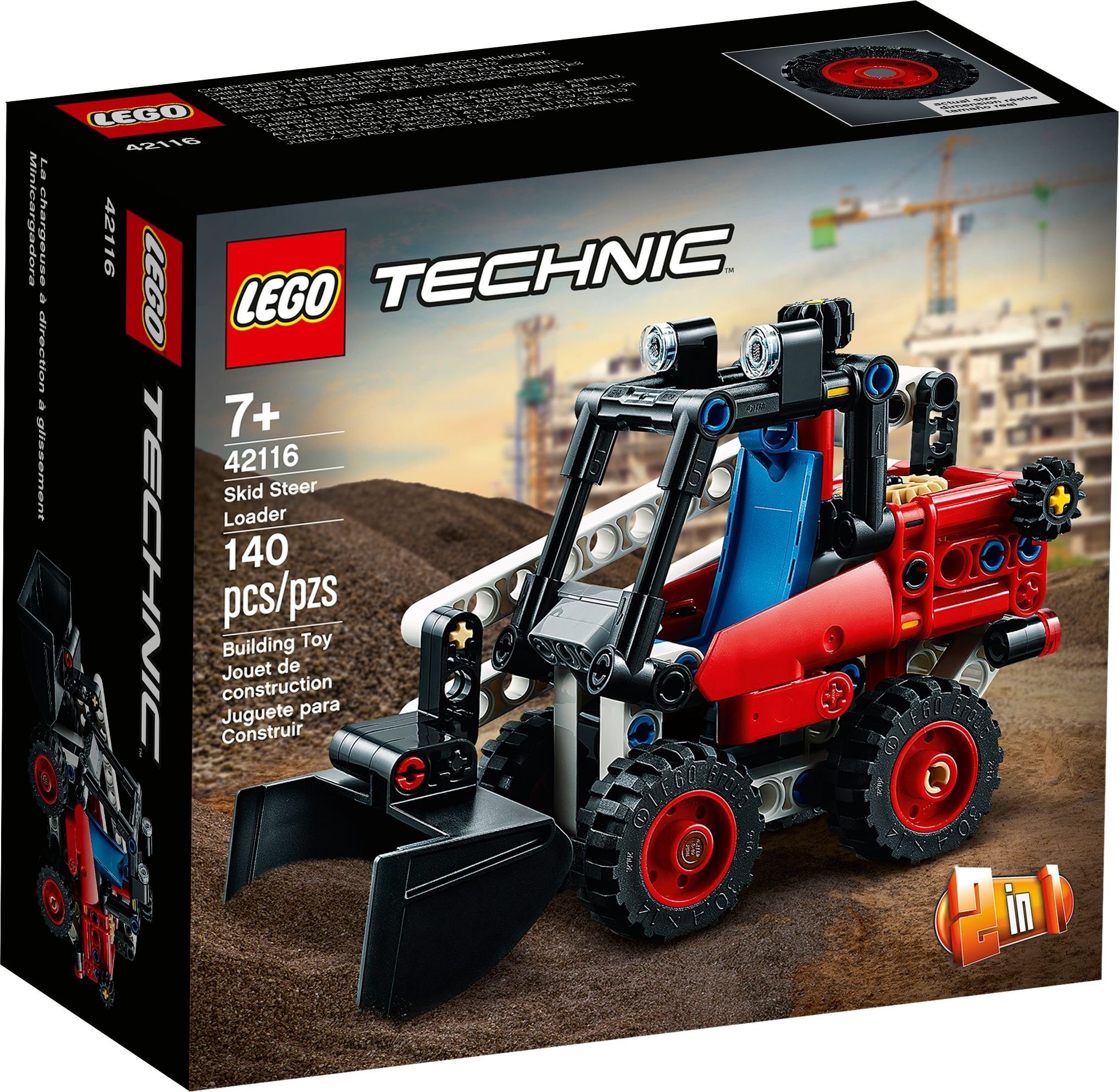 LEGO® Konstruktionsspielsteine LEGO Technic™ - Kompaktlader, (140 St)