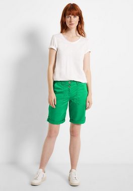 Cecil Shorts Cecil Loose Fit Shorts in Fresh Green (1-tlg) Zipper