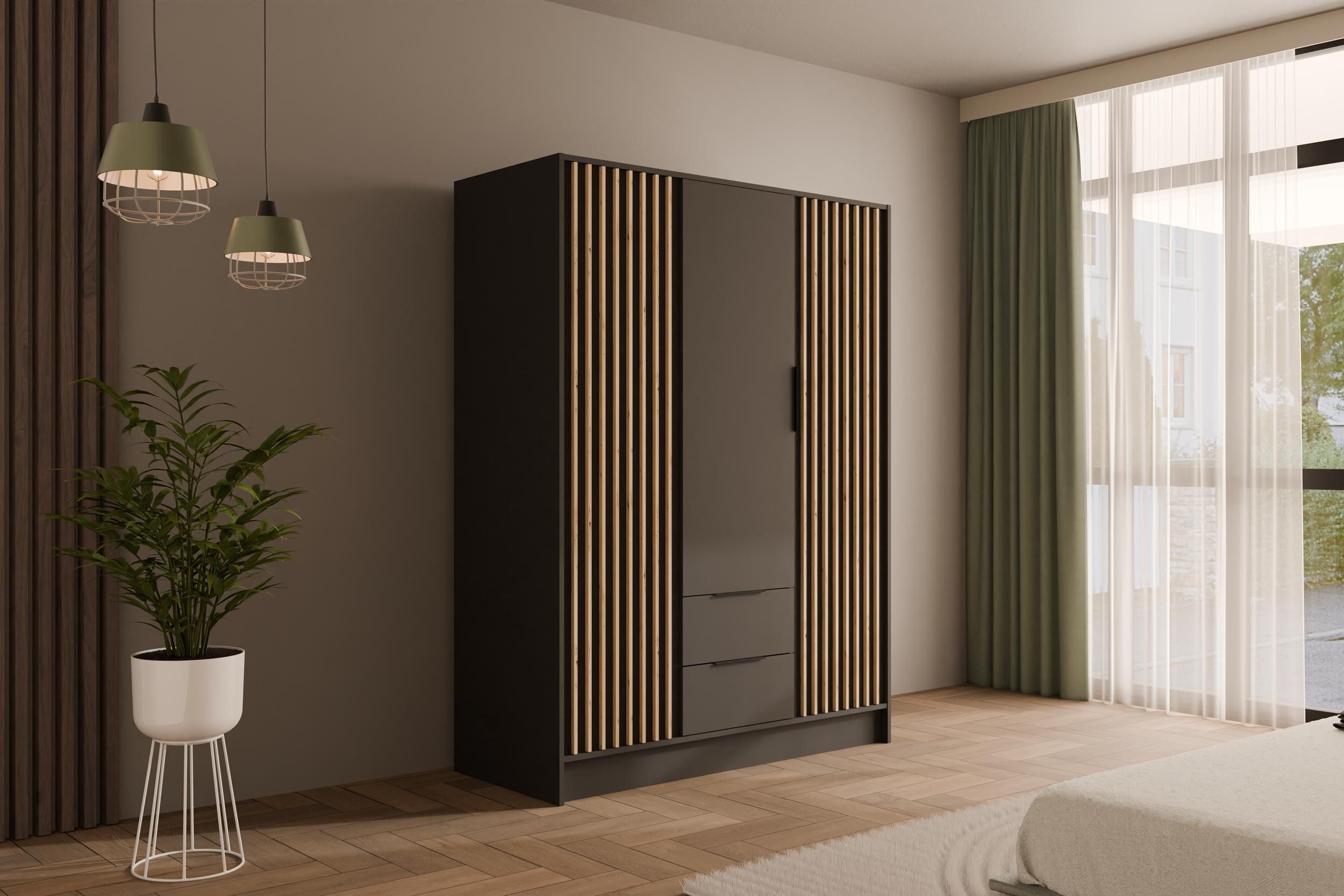 ALTDECOR Drehtürenschrank NELIA (Kleiderschrank Garderobenschrank mit günstig online kaufen