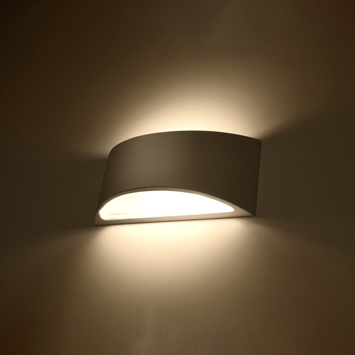 SOLLUX lighting Wandleuchte Wandleuchte Keramik Vixen, Nicht enthalten