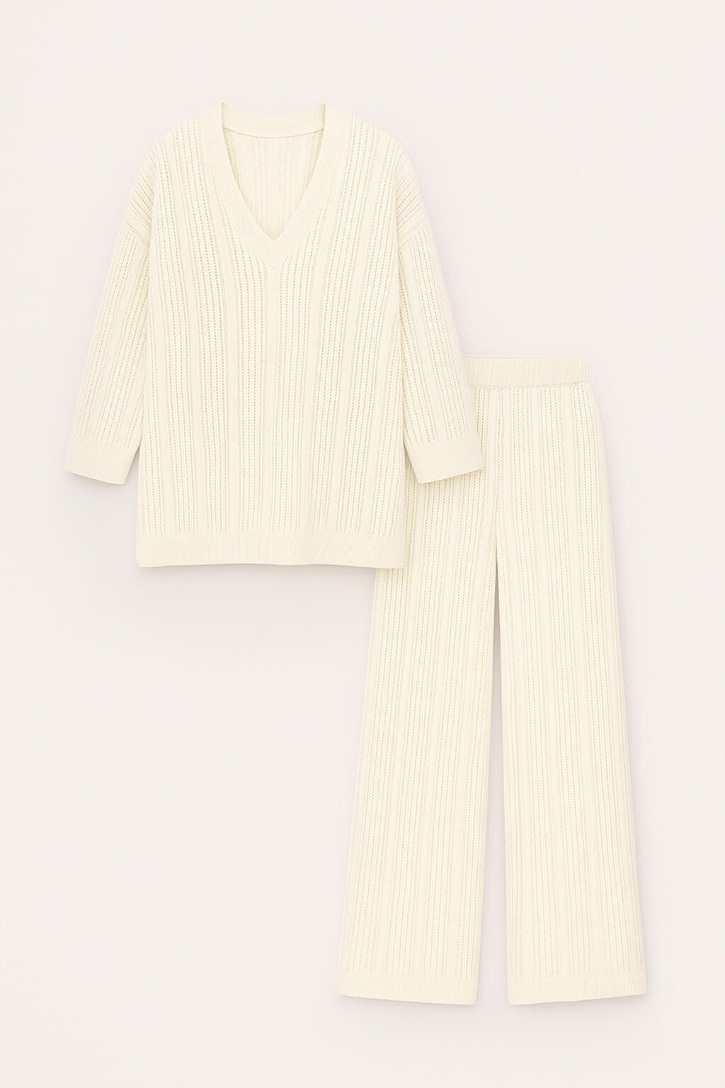 touche prive Fleeceweste STRICK-TUNIKA-HOSEN-SET