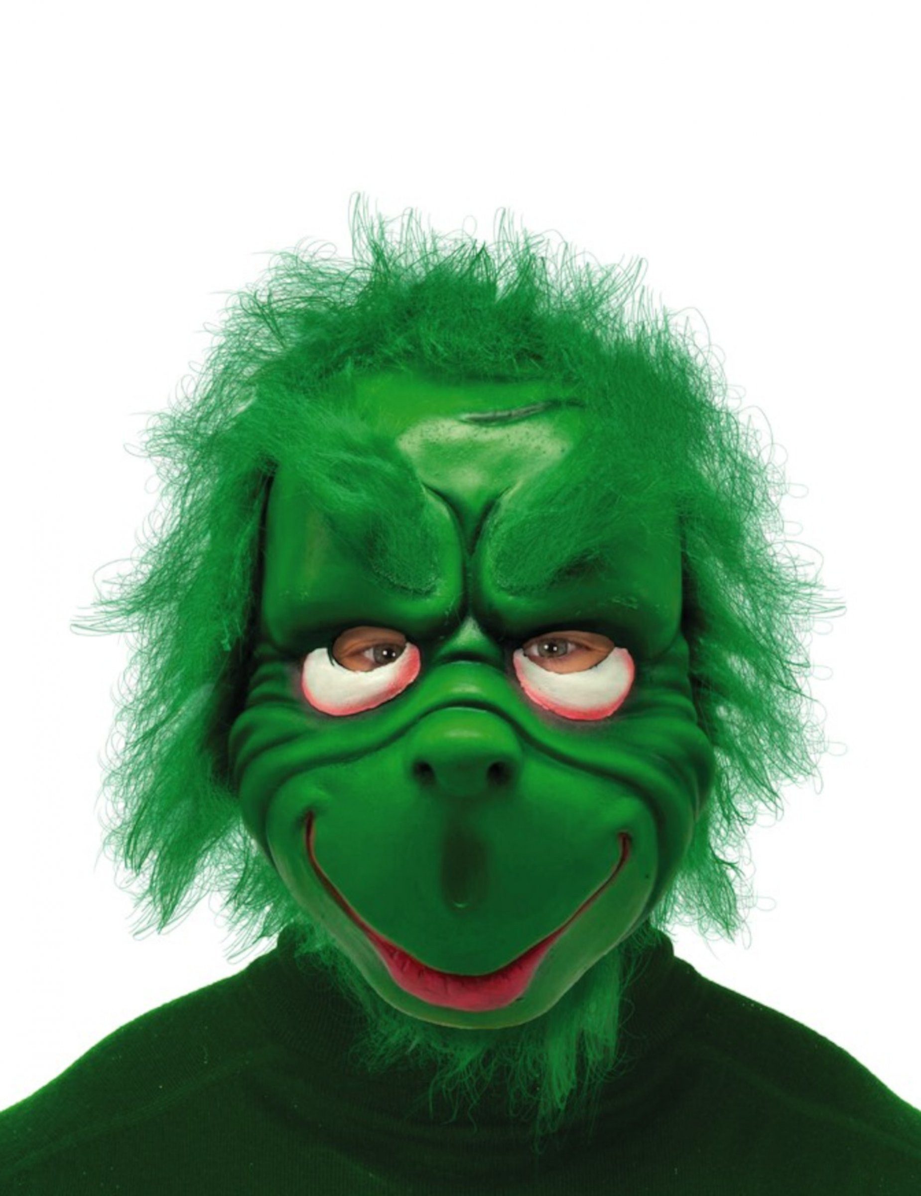 Kostüm Weihnachtsmuffel-Maske für Erwachsene grün