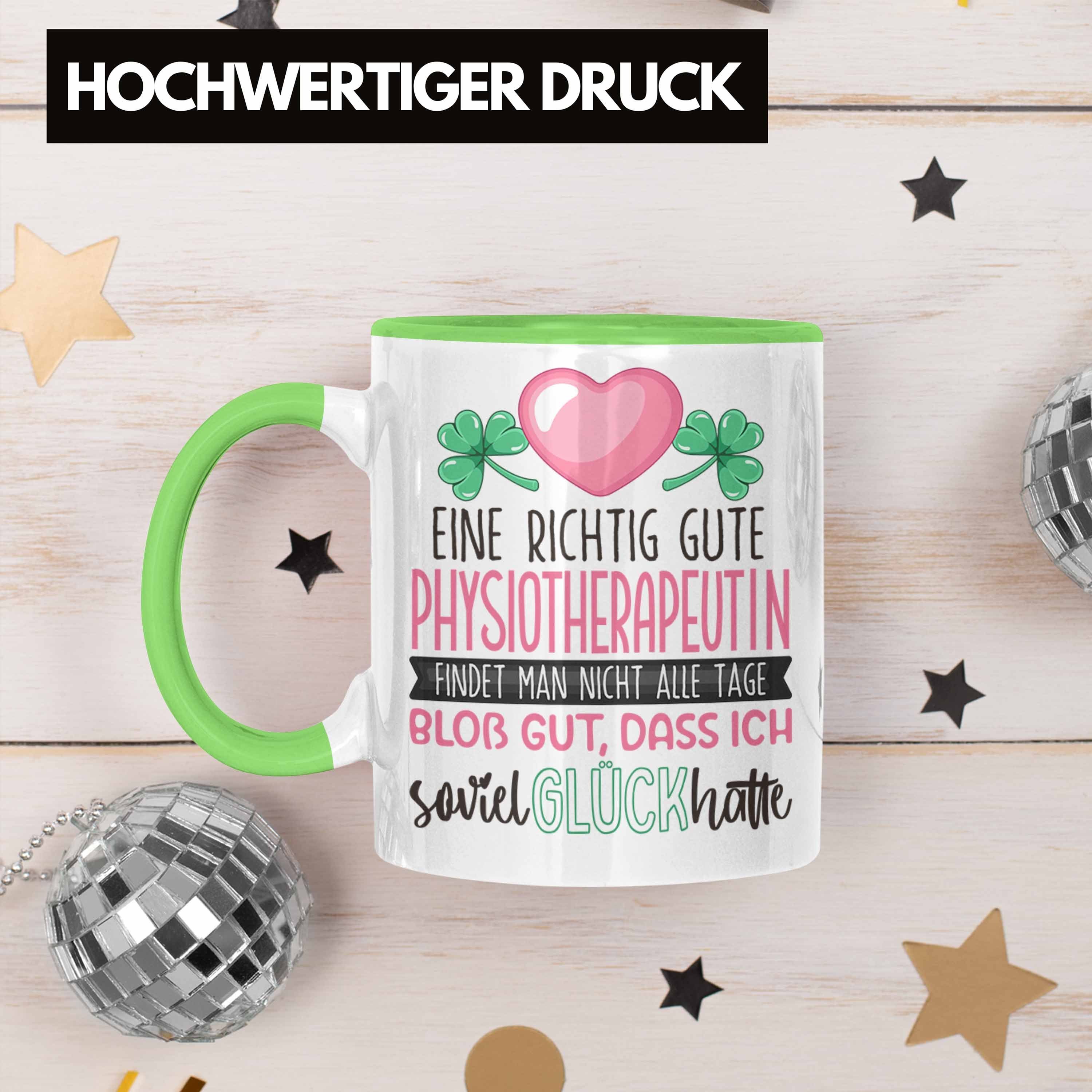 Physiotherapeutin Beste Physiotherapeutin Trendation Dankeschön Tasse D Grün Tasse Geschenk