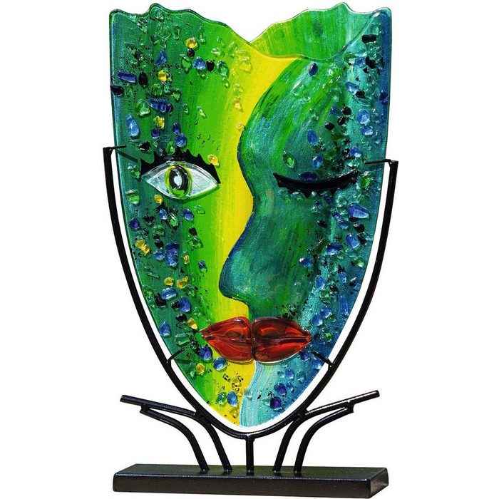 Casablanca by Gilde Dekovase Twinkle (1 St) dekorative Vase aus Glas Dekoobjekt
