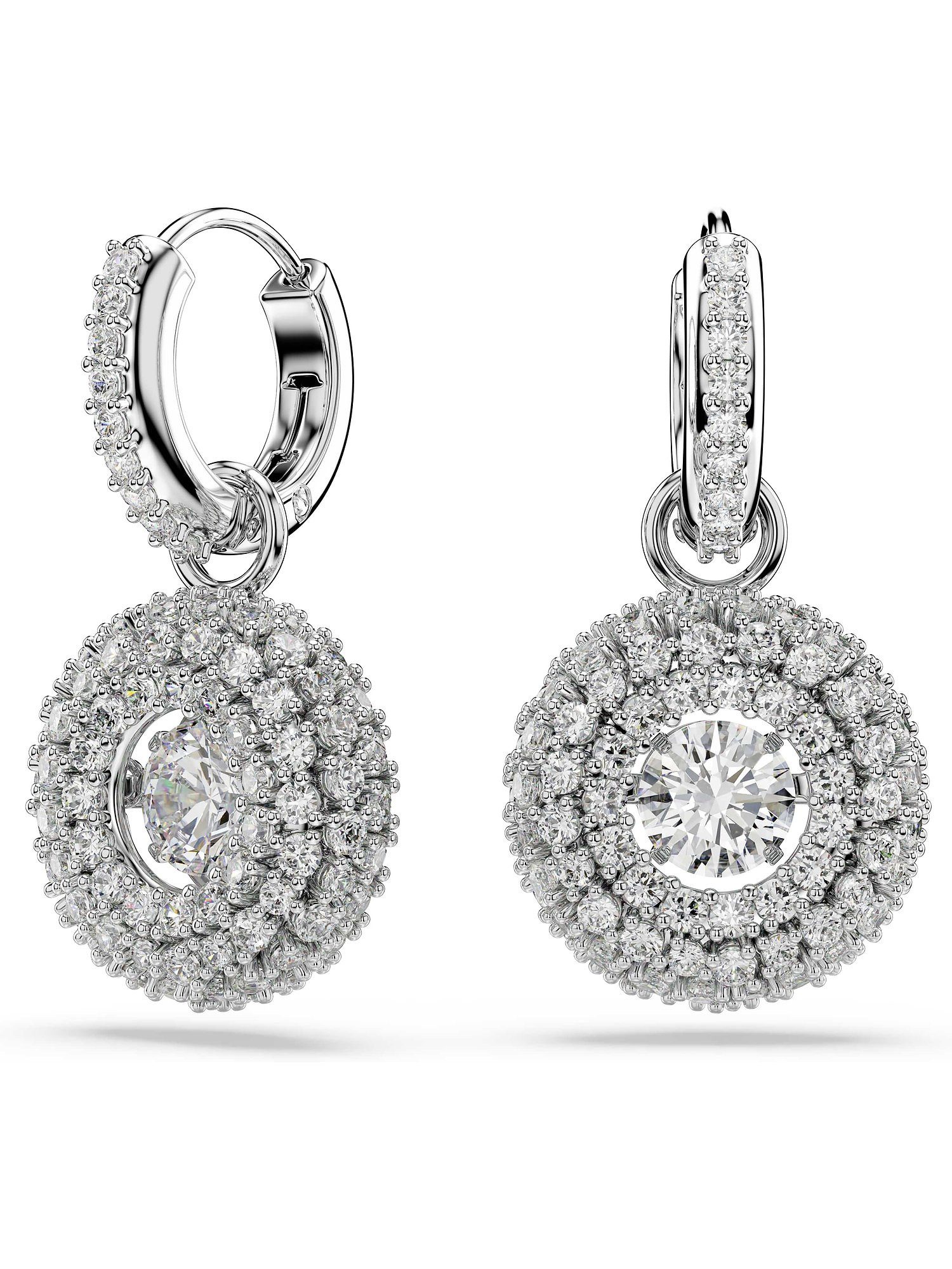 Swarovski Paar Creolen Swarovski Damen-Creolen Metall Swarovski-Kristall (Paar), Sublima