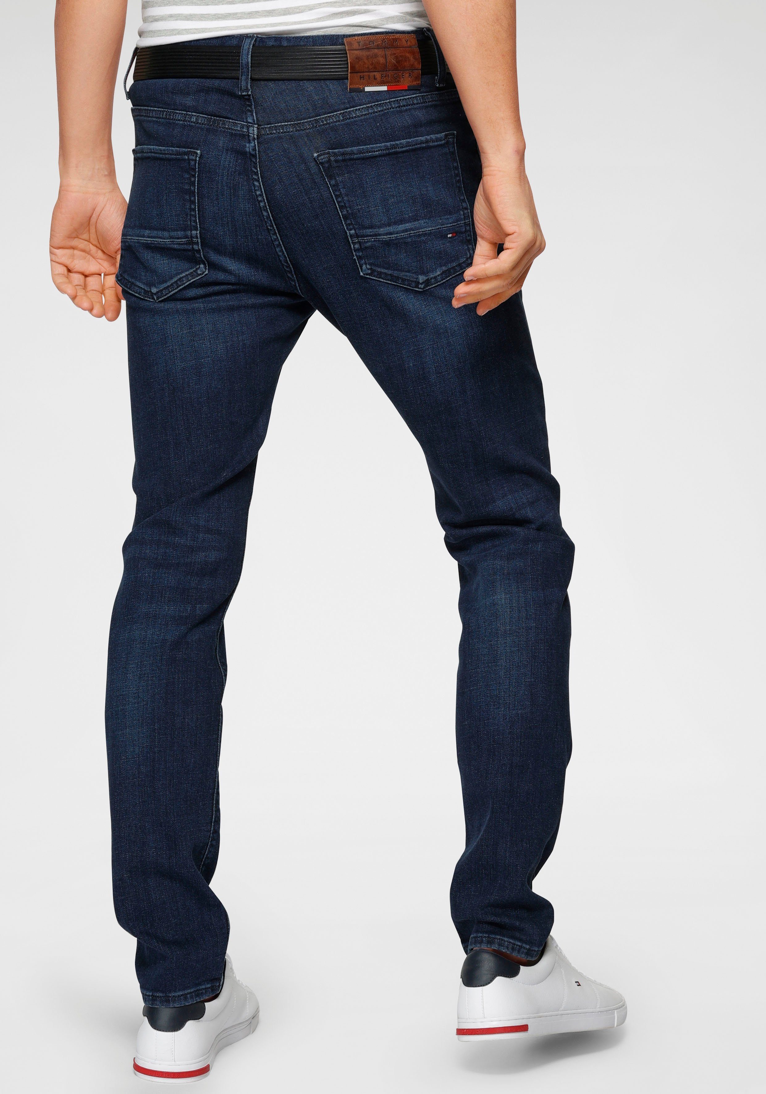 Slim-fit-Jeans mit Baumwoll-Denim bridger Tommy extra bequem Stretch, indigo Bleecker Hilfiger