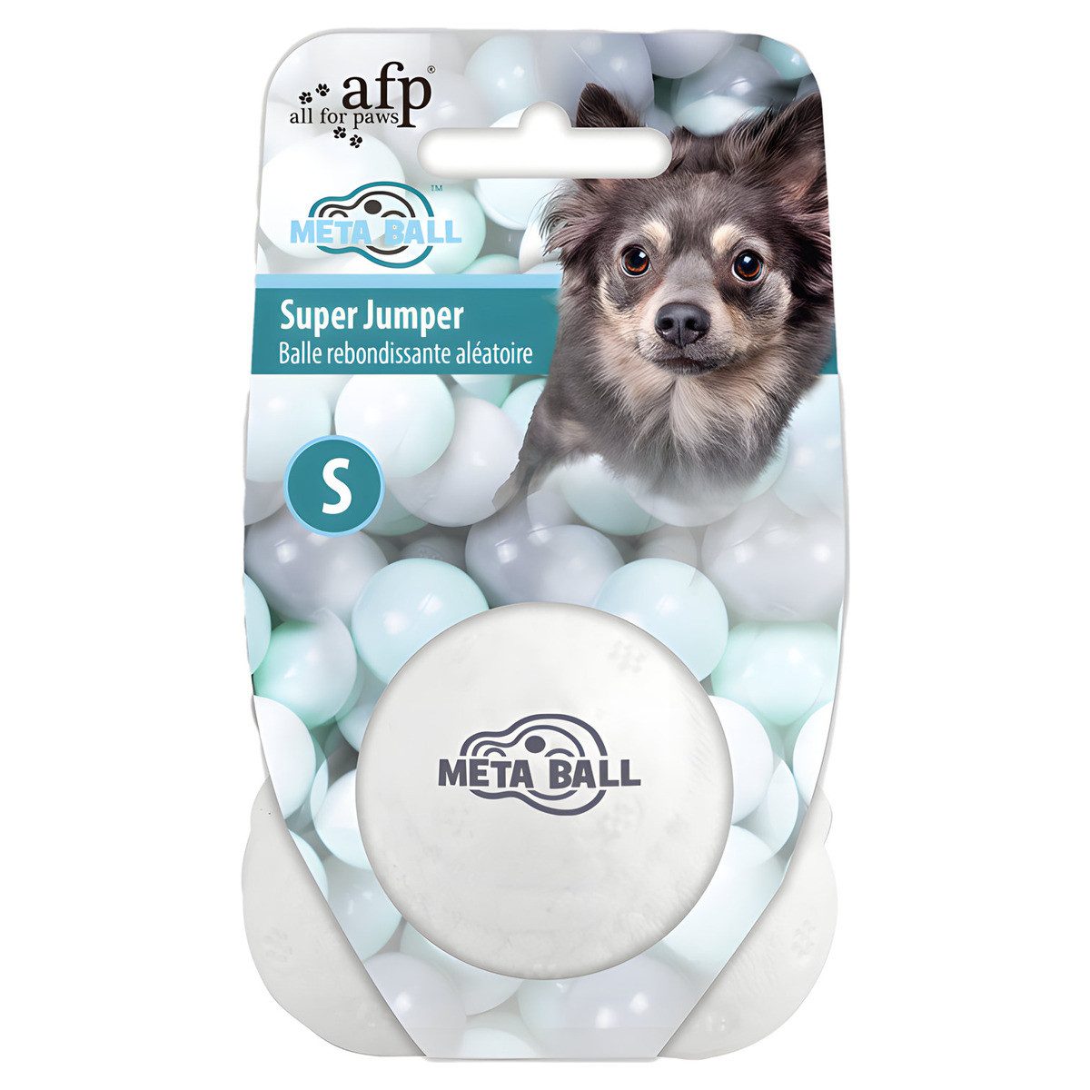 Tierball Hundespielzeug Meta Ball Super Jumper weiß