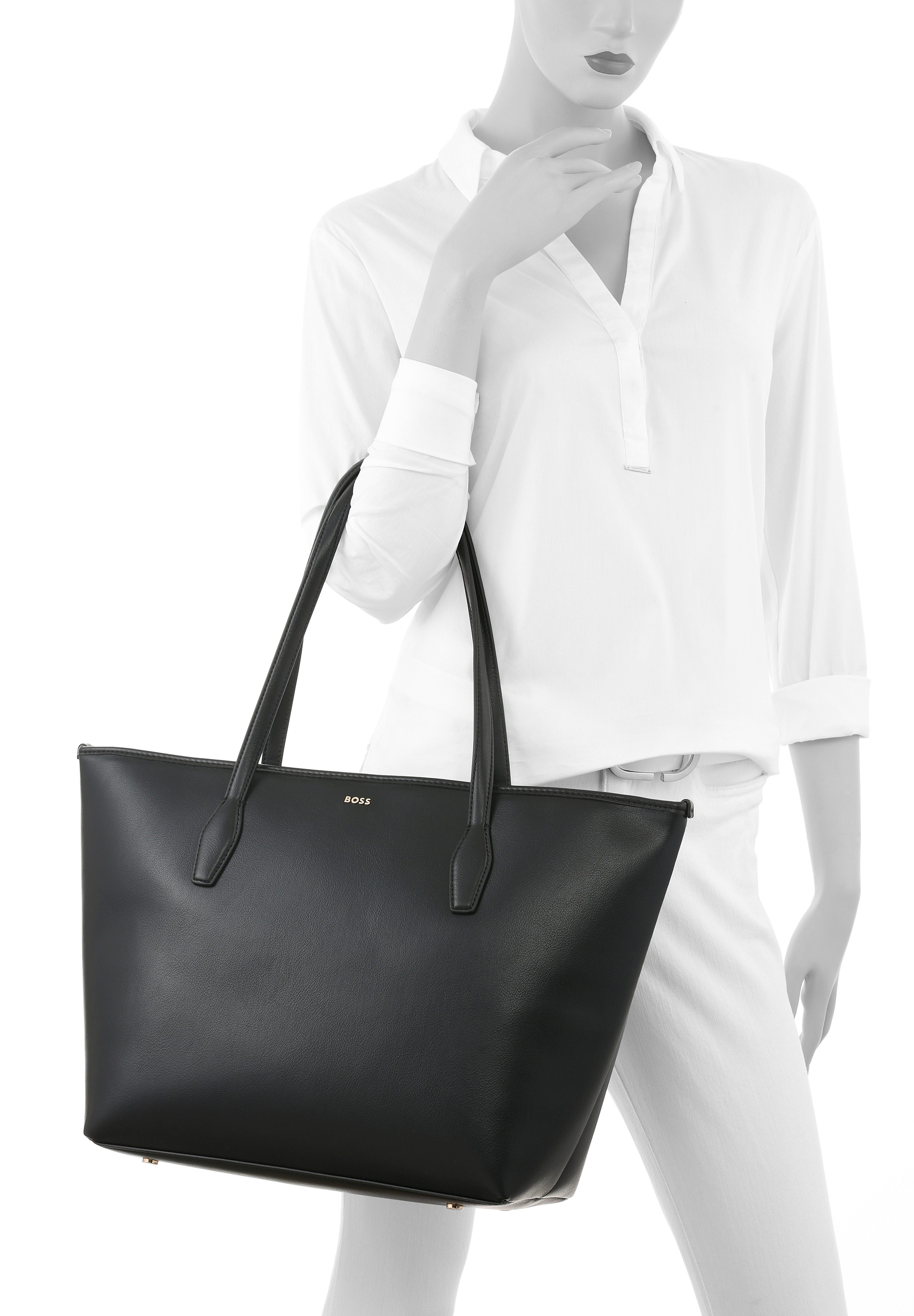 BOSS Shopper Sandy Zip Shopper, Schultertasche, Tote Bag, Tragetasche mit Logo