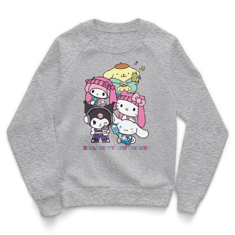 Hello Kitty Sweatshirt And Friends Stacked Gang Kids Sweatshirt