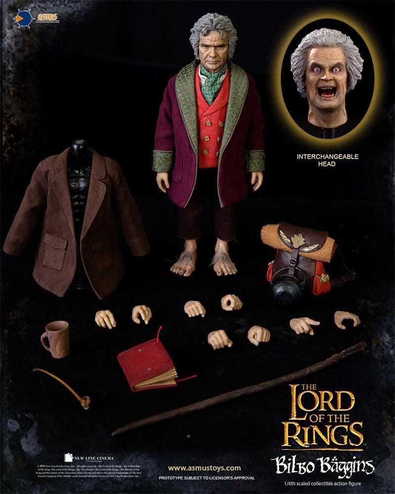 Asmus Collectible Toys Actionfigur Der Herr der Ringe (The Lord Of The Rings) 1/6 Bilbo Baggins 20 cm Act