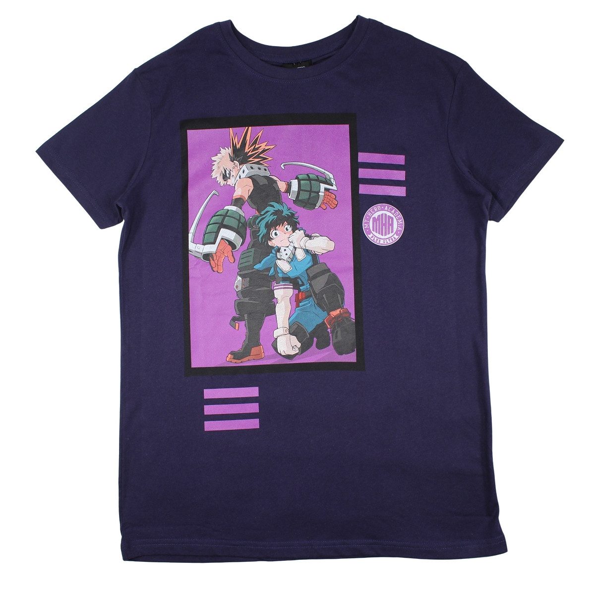 MY HERO ACADEMIA Print-Shirt Anime My Hero Academia Herren Kurzarm T-Shirt Shirt Gr. XS-XL 100% Baumwolle