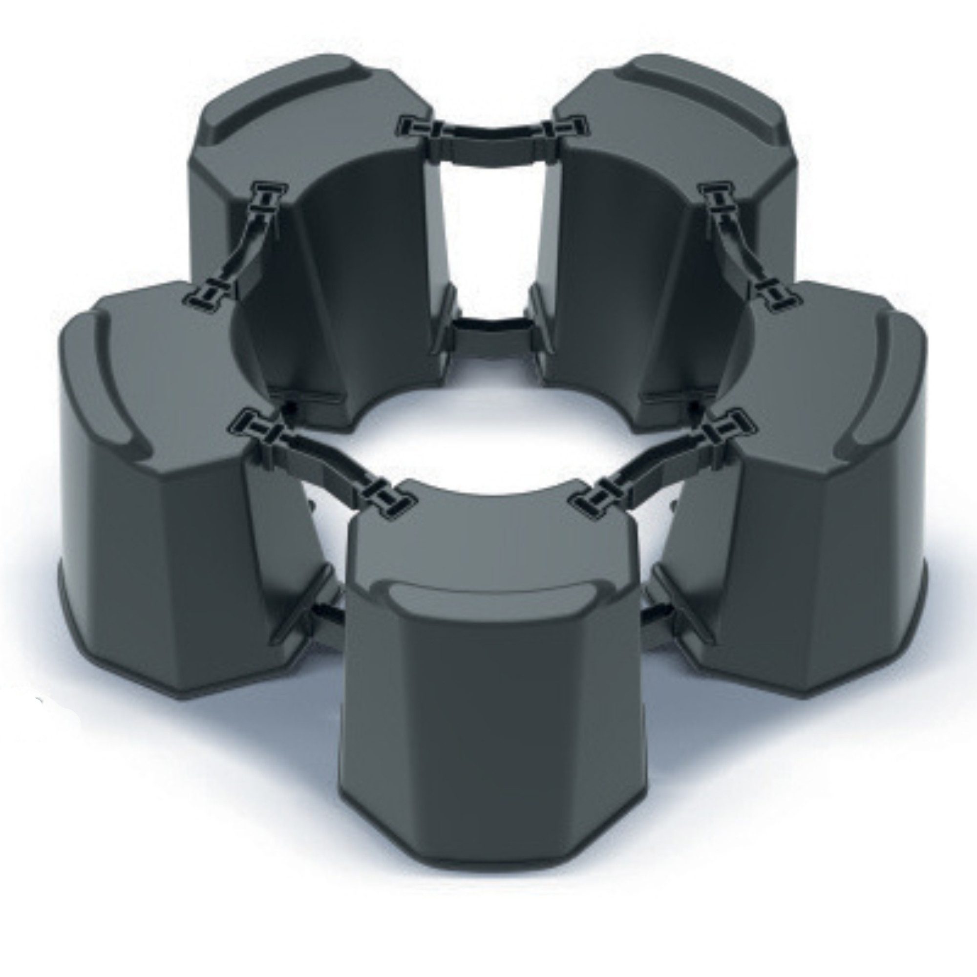 YourCasa Regentonne Standfuss Sockel für Regentonnen - Podest Regenfass - Ständer Modular