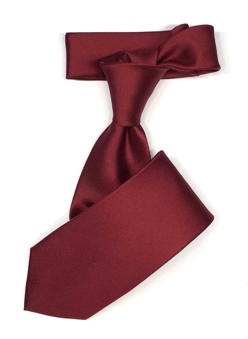 Seidenfalter Krawatte Seidenfalter 6cm Uni Krawatte Bordeaux