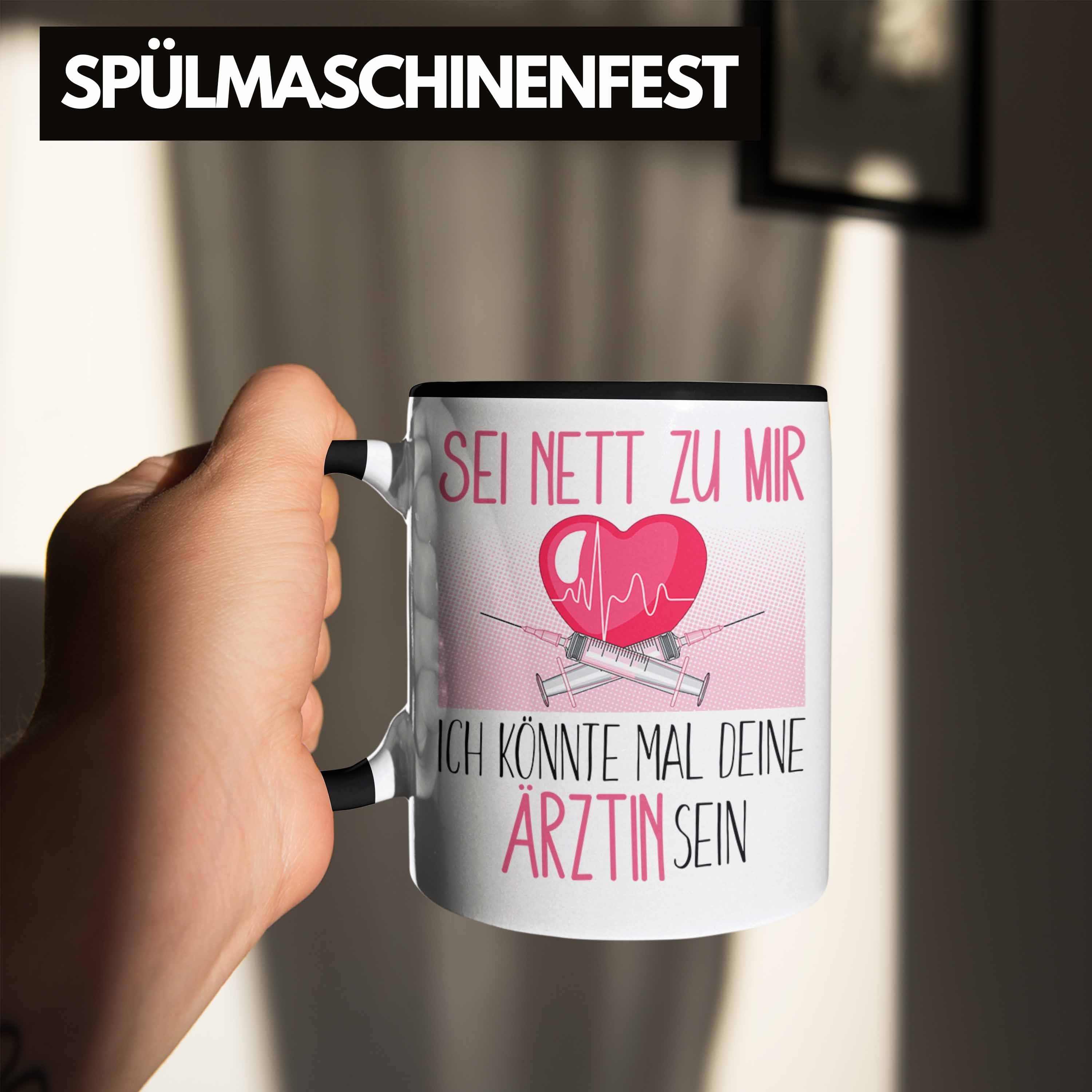 Tasse Ärztin Tasse Nett Ausbildung Medizin Geschenkidee Studium Sei Trendation Schwarz Geschenk