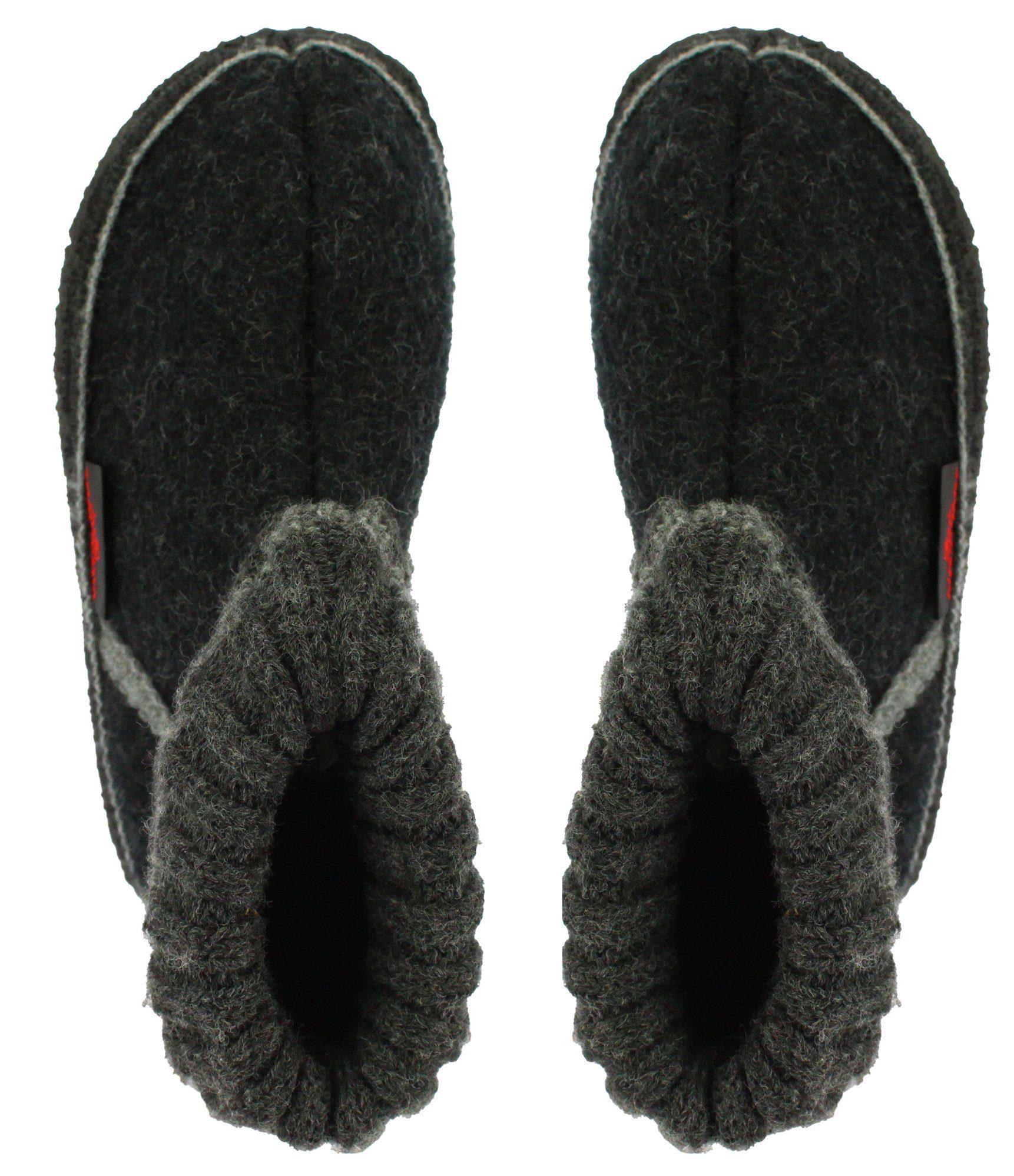 Beck Hüttenschuh Oetz Hüttenschuhe (aus Österreich, reine Schurwolle, für Kinder, Damen und Herren) rutschfeste Laufsohle