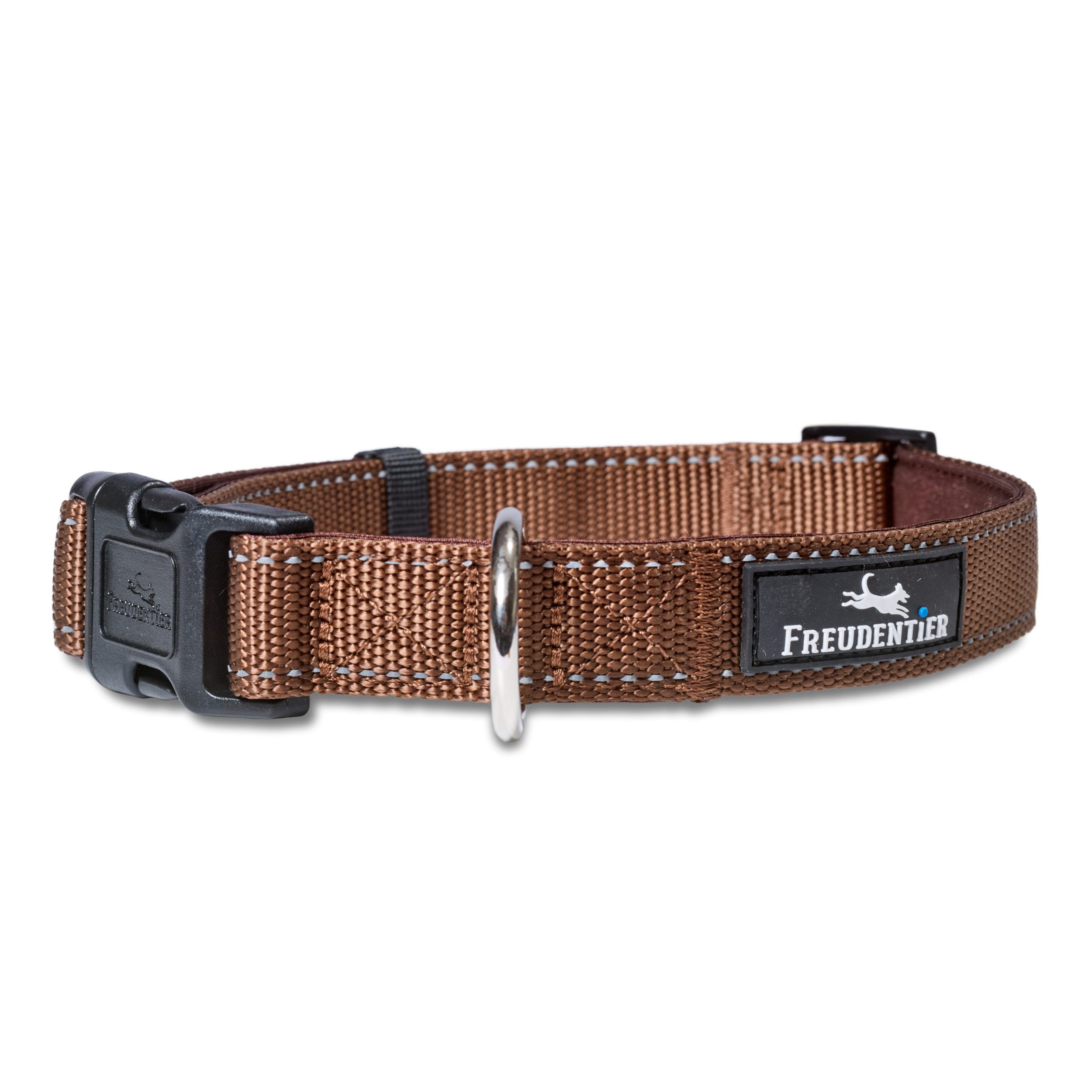 Freudentier Hunde-Halsband Hundehalsband - gepolstert & reflektierend - Clyde Kollektion