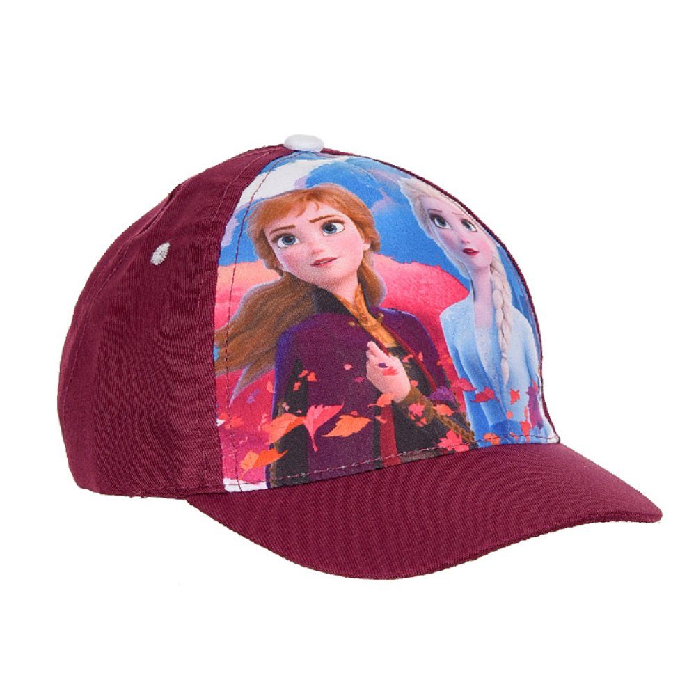 Anna Disney Elsa Weinrot Baseball Cap oder und Gr. 54 Die Frozen Kappe Basecap EIskönigin 52