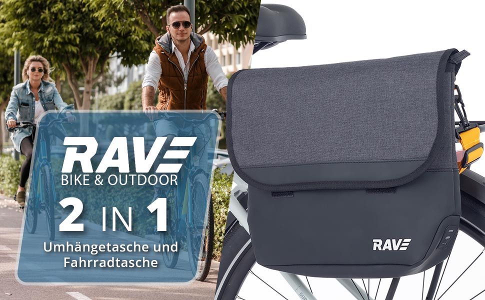 Rave Bike&Outdoor Gepäckträgertasche Fahrradtasche Businesstasche Laptoptasche