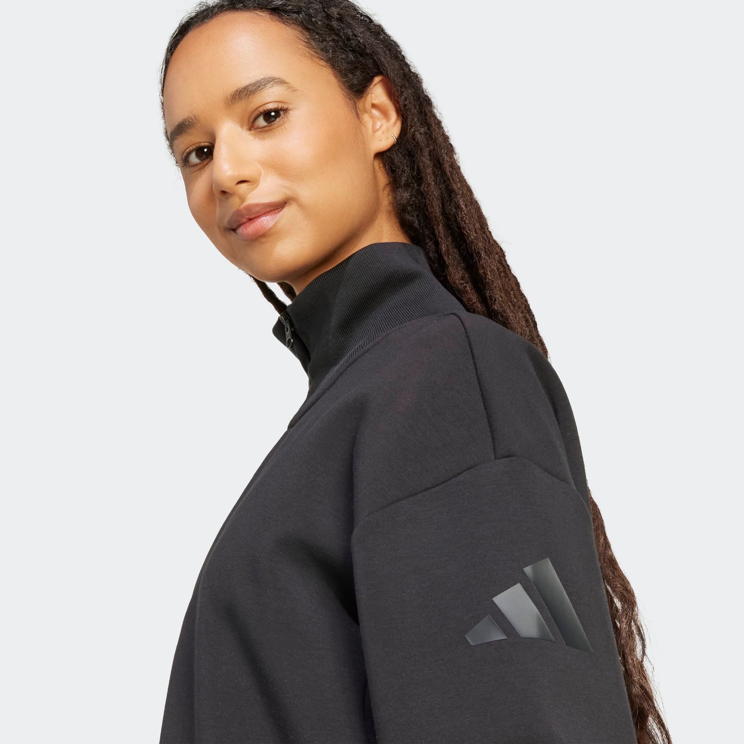adidas Sportswear Sweatjacke SOFT LUX, REISSVERSCHLUSS BIS ZUR BRUST – Bild 4 von 5
