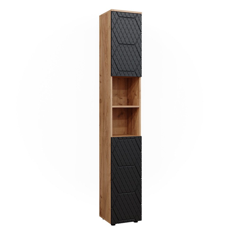 Vicco Hochschrank Irma, Goldkraft Eiche/Anthrazit, 30 günstig online kaufen
